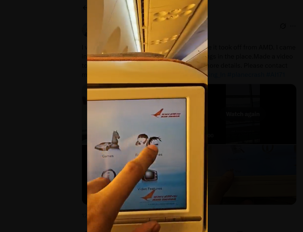 A screengrab of Akash Vasta's video posted June 12, 2025. | Source: X/akku92