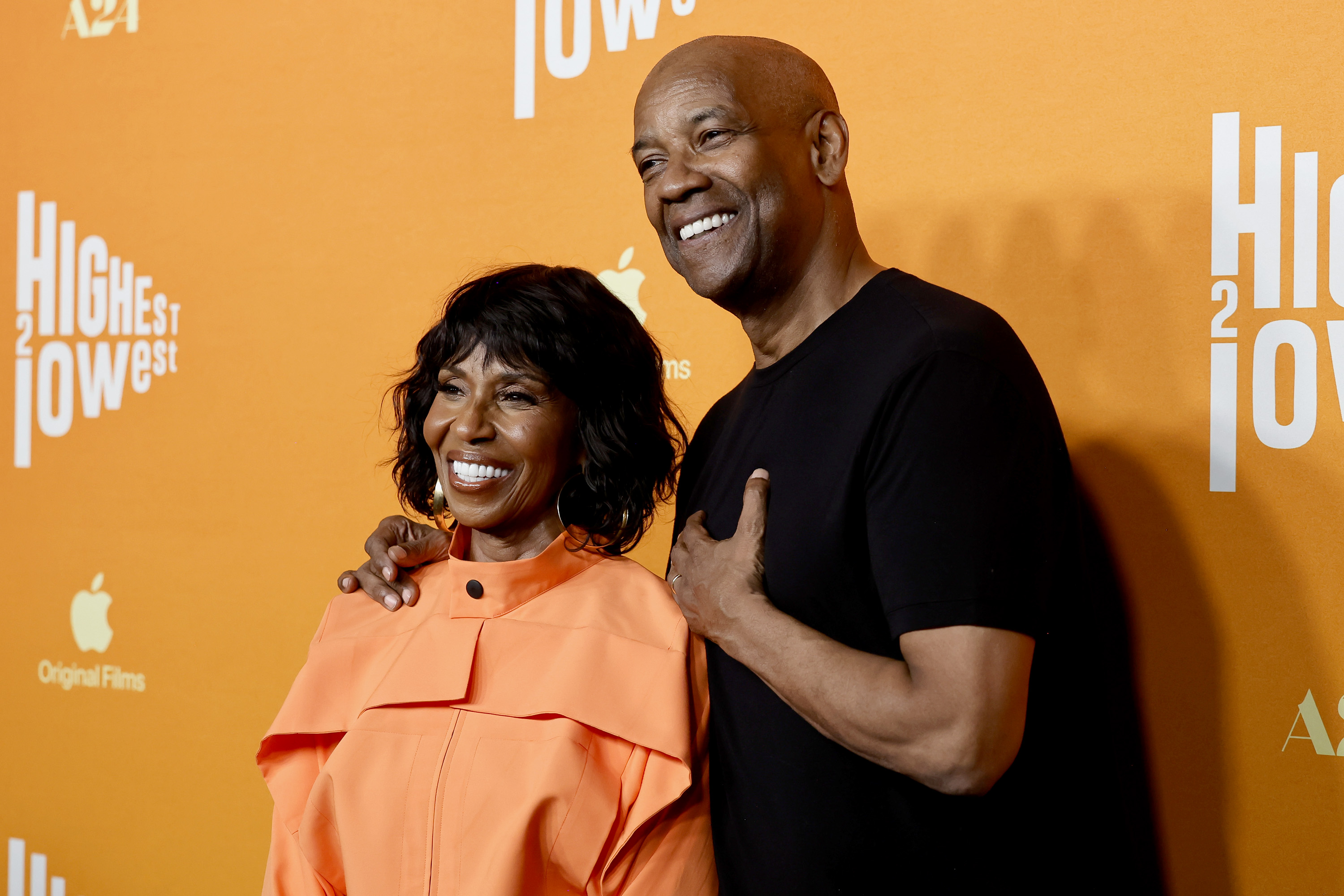 Pauletta Washington and Denzel Washington attend the Los Angeles special screening of Apple Original Films and A24's "Highest 2 Lowest" at Academy Museum of Motion Pictures on August 13, 2025, in Los Angeles, California. | Source: Getty Images