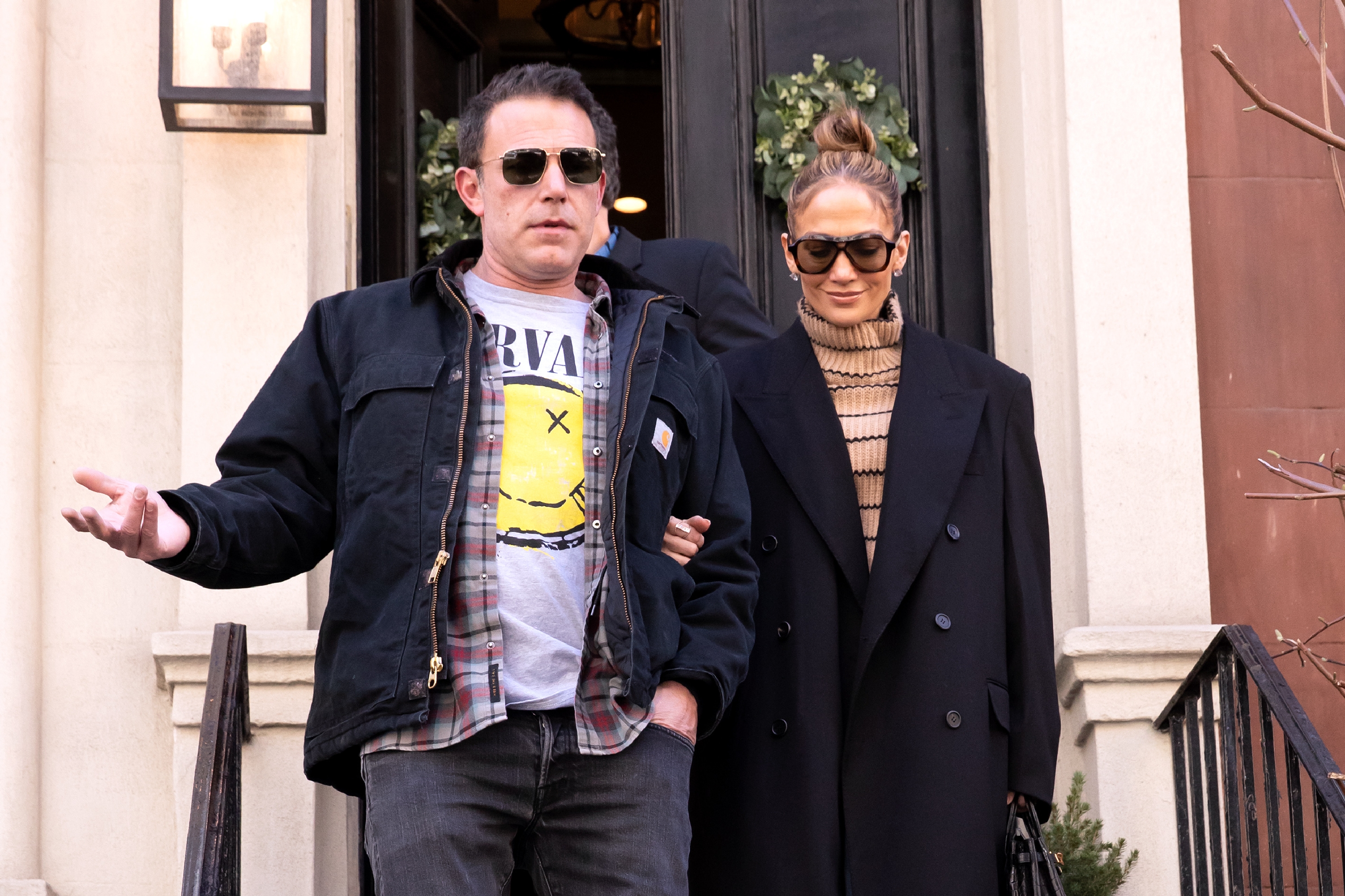 Ben Affleck and Jennifer Lopez are seen out and about on March 30, 2024 in New York City. | Source: Getty Images