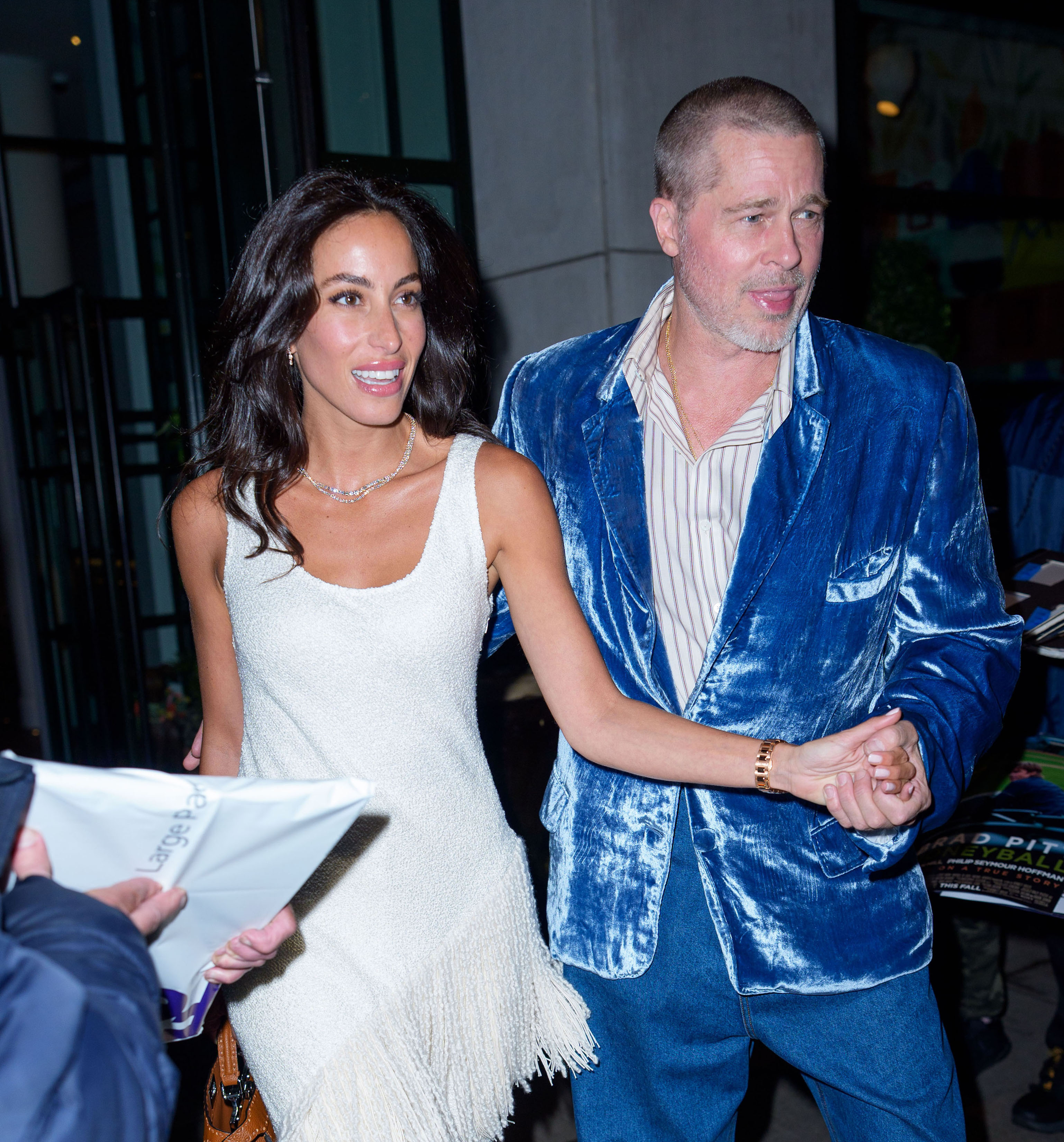 Brad Pitt and Ines de Ramon step out for a date on June 14, 2025 in New York City | Source: Getty Images