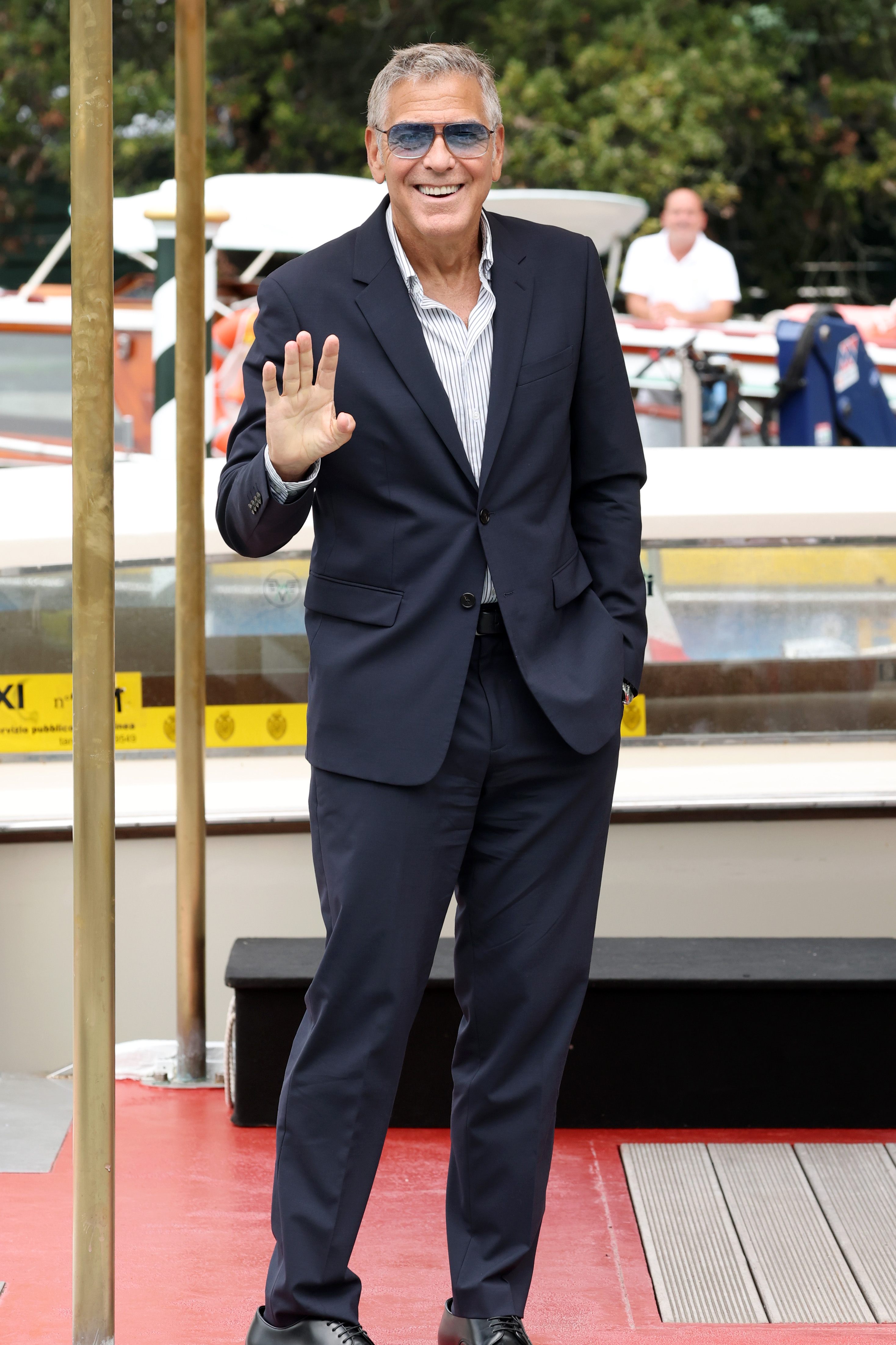 George Clooney is seen at Hotel Excelsior during the 82nd Venice International Film Festival on August 27, 2025 in Venice, Italy. | Source: Getty Images