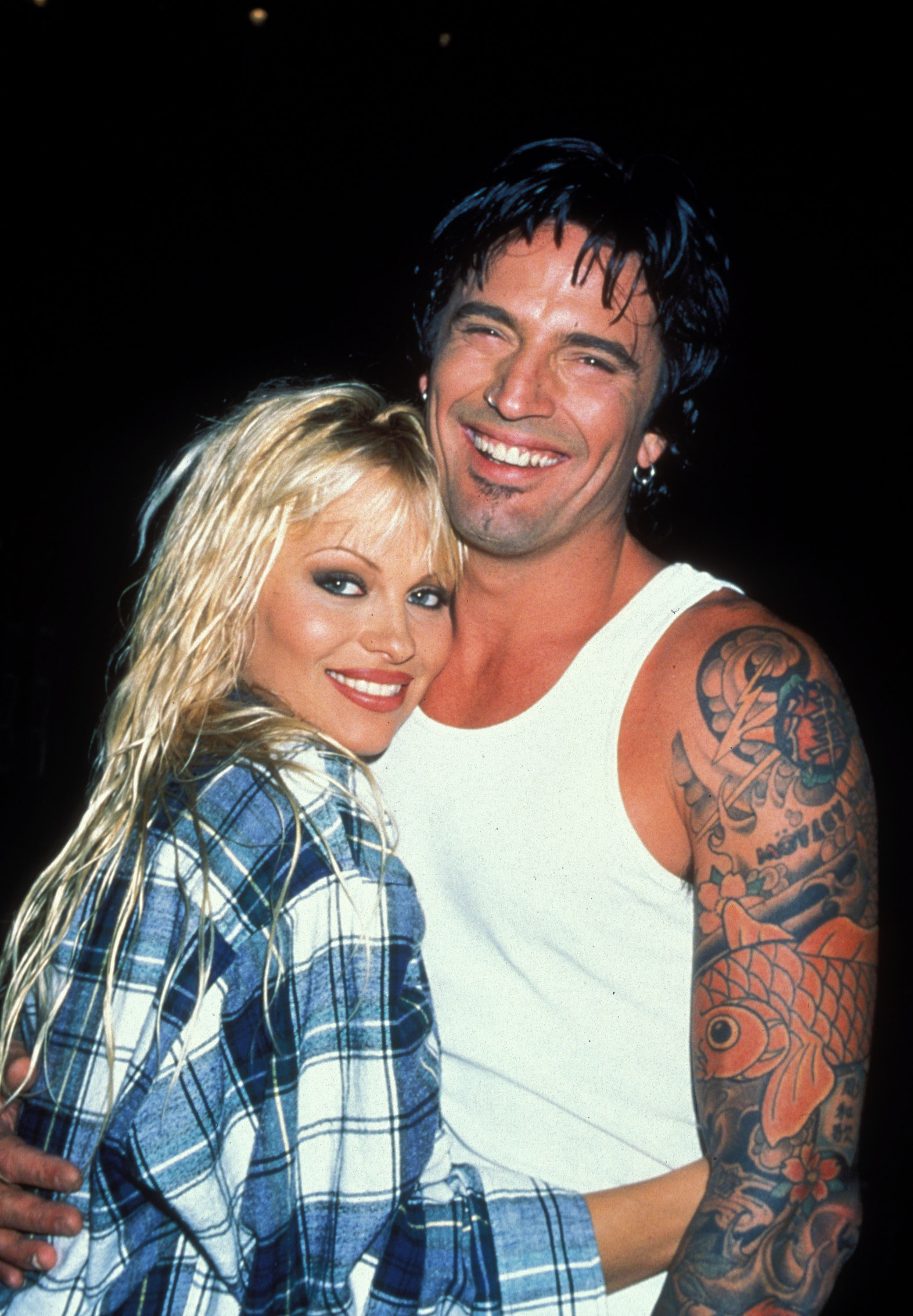 Pamela Anderson and Tommy Lee, circa 1996. | Source: Getty Images