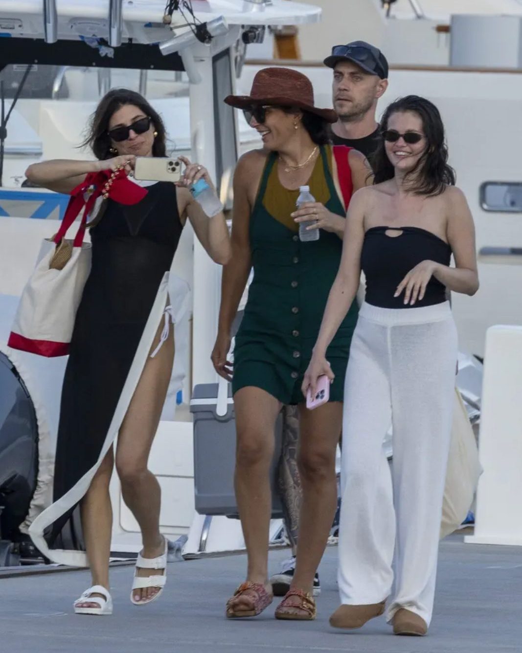 Selena Gomez is seen on a yacht with friends on August 23, 2025. | Source: Instagram/tmz_tv