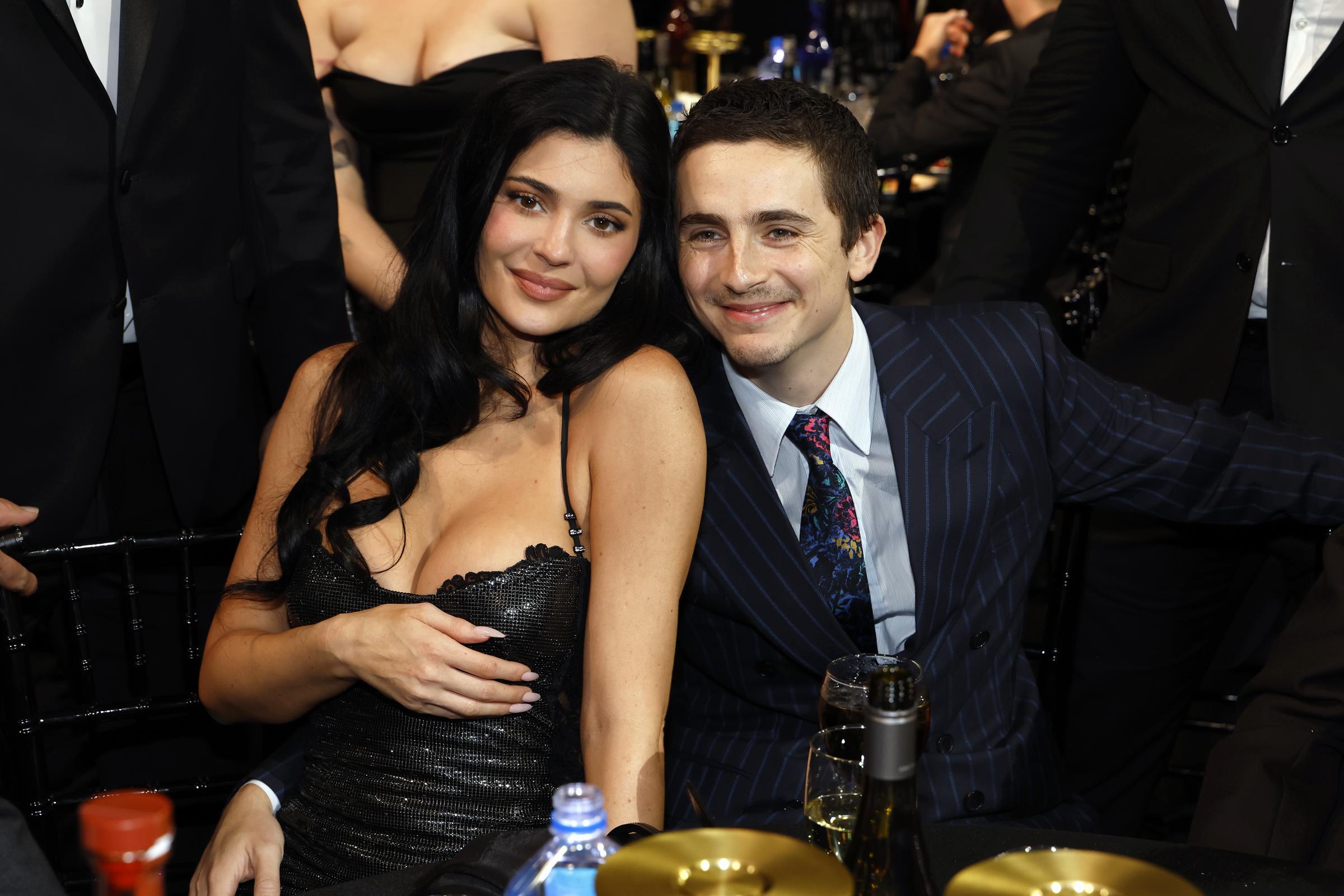 Kylie Jenner and Timothée Chalamet attend the 31st Annual Critics Choice Awards at Barker Hangar on January 04, 2026 in Santa Monica, California. | Source: Getty Images