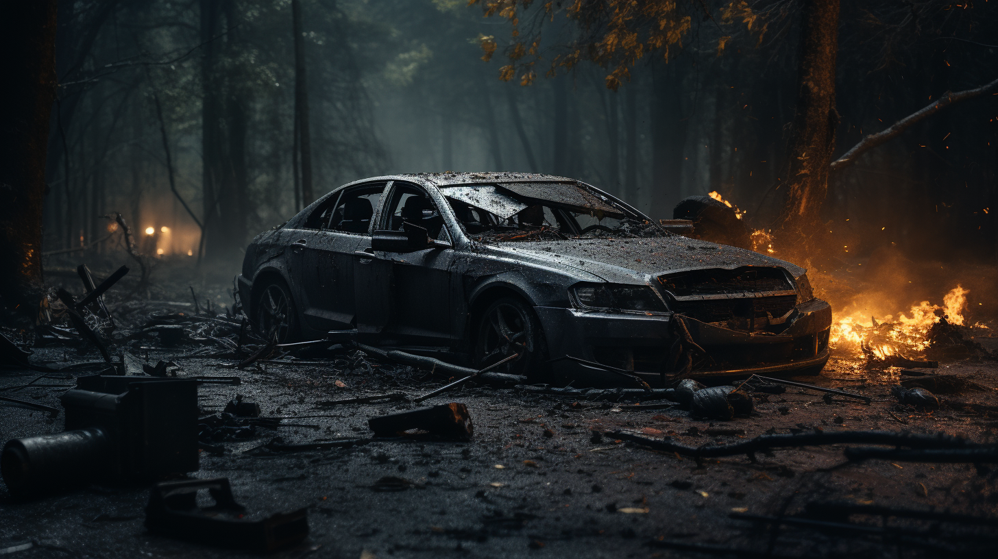 A wrecked car | Source: Midjourney