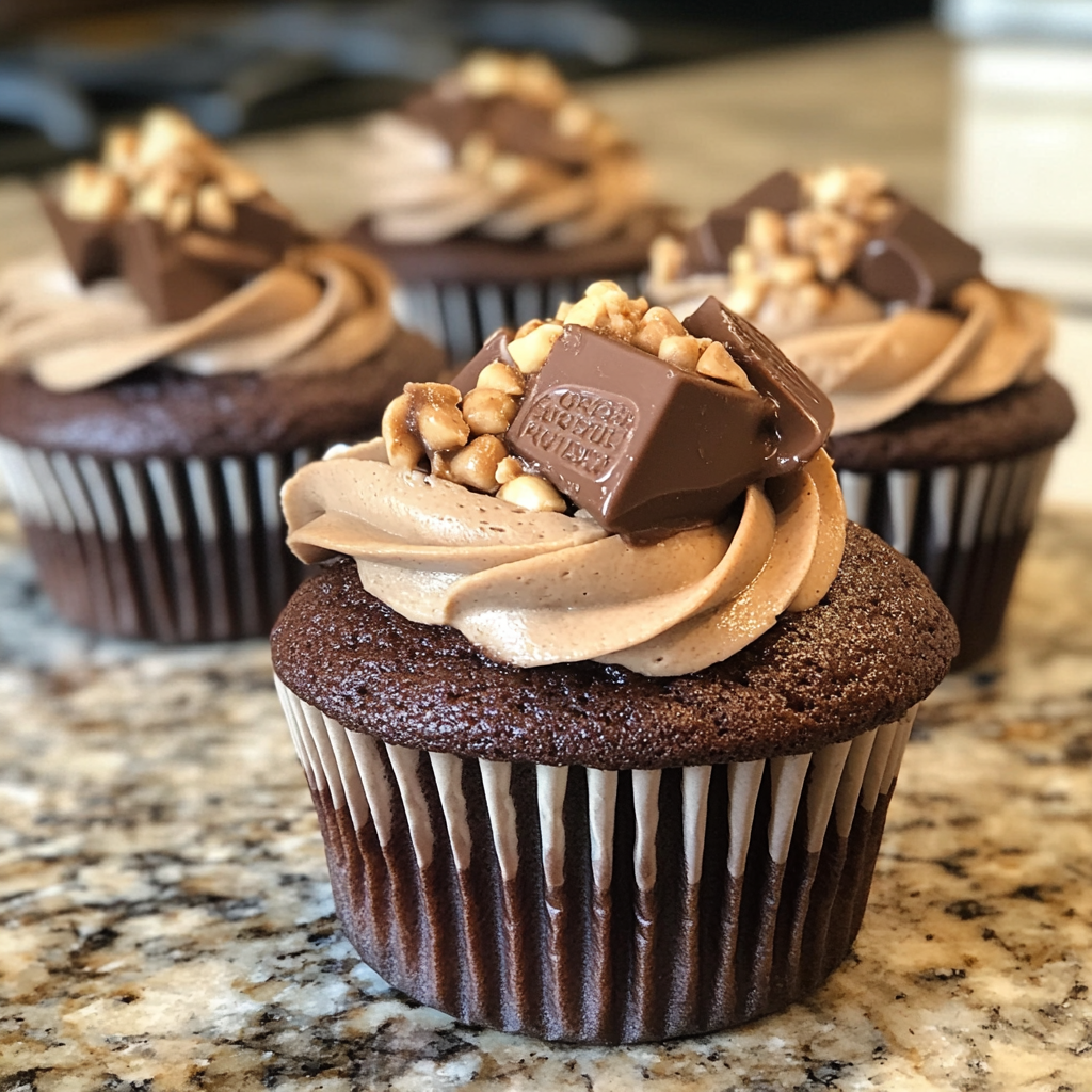 Cupcakes on a kitchen counter | Source: Midjourney