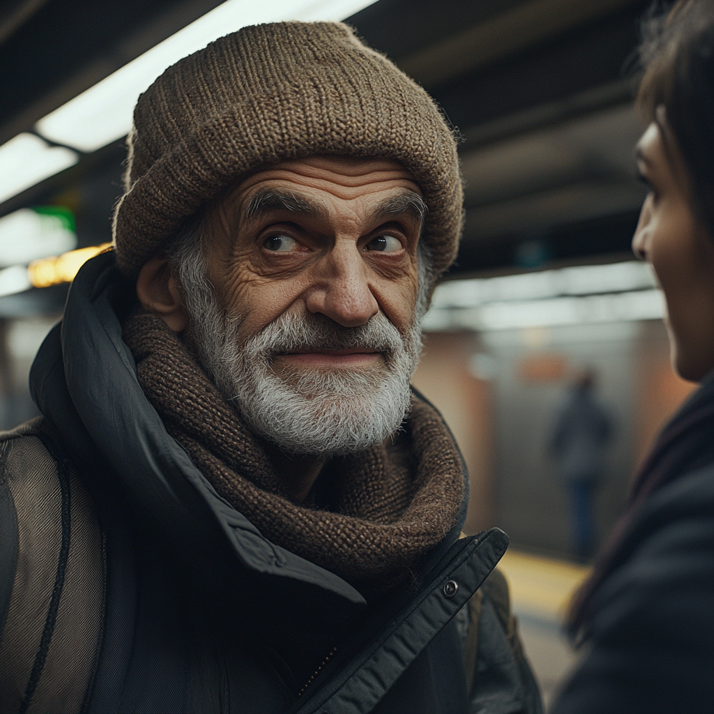 A man talking to a woman | Source: Midjourney