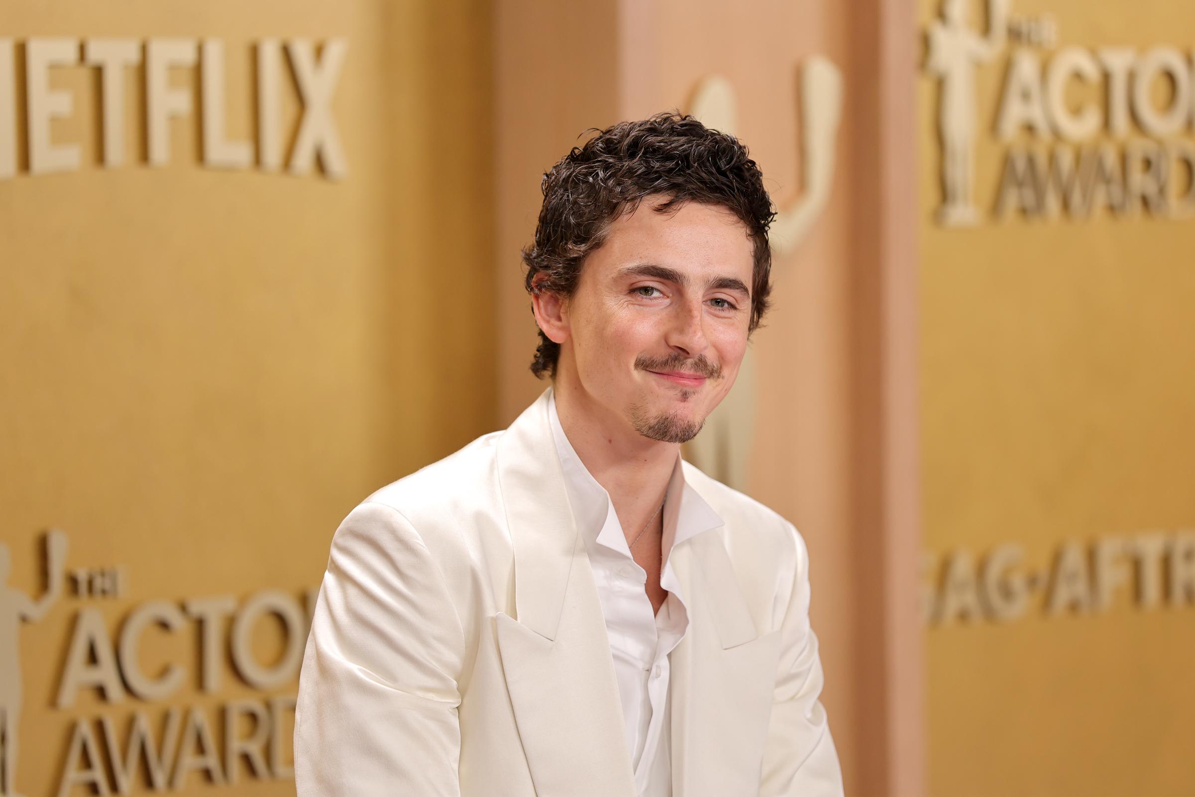 Timothée Chalamet attends the 32nd Annual Actor Awards at Shrine Auditorium and Expo Hall on March 01, 2026 in Los Angeles, California. | Source: Getty Images