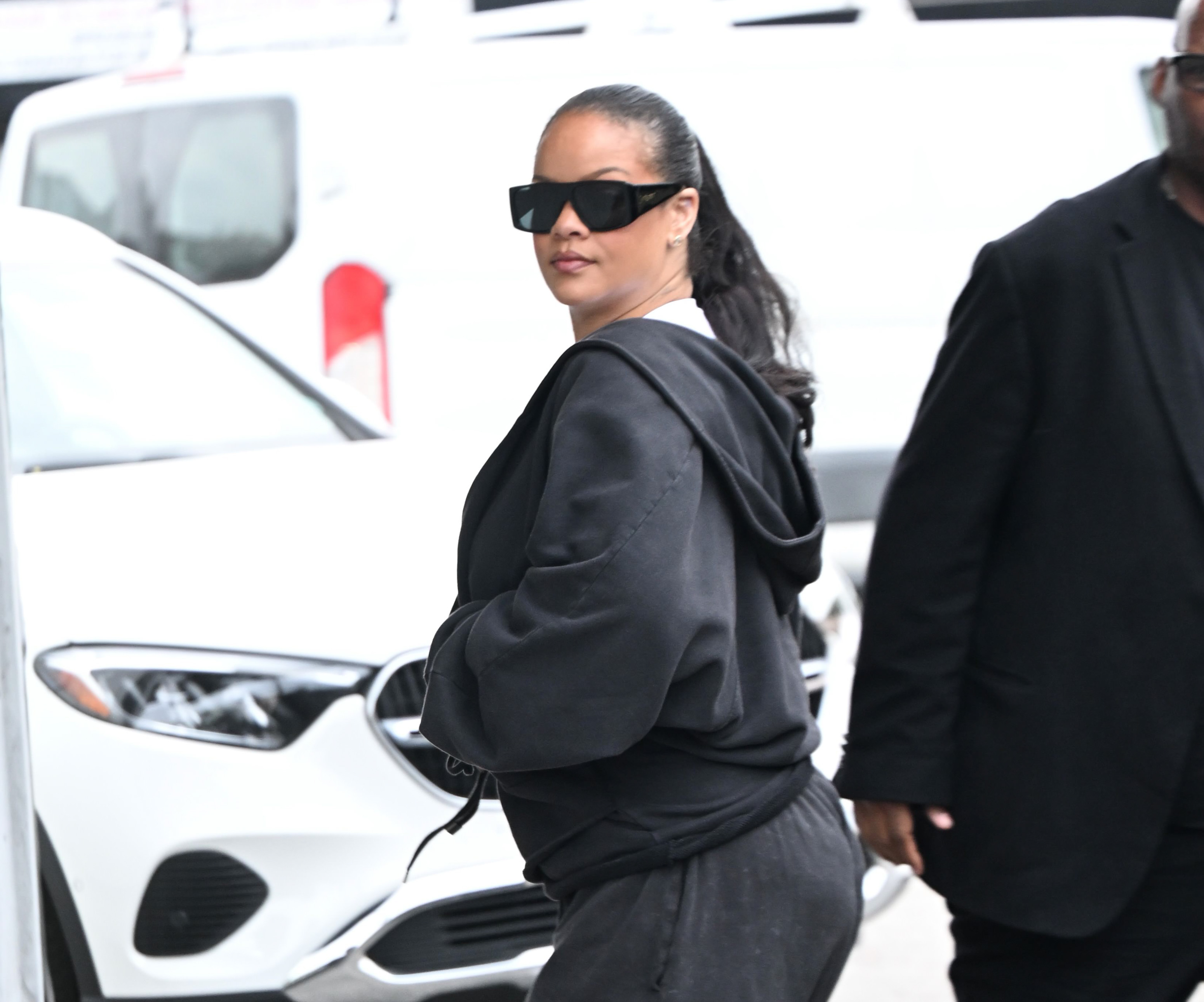 Rihanna is seen on February 10, 2026 in Los Angeles, California. | Source: Getty Images