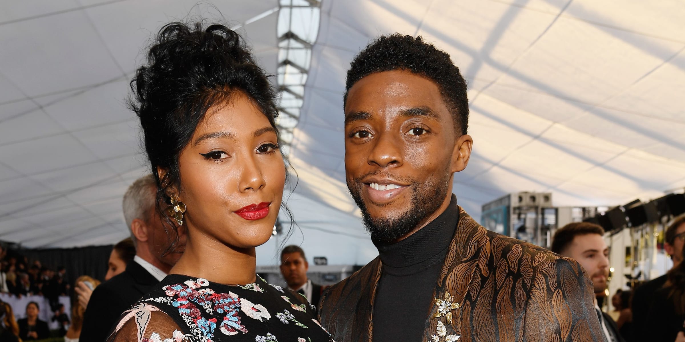 Taylor Simone Ledward and Chadwick Boseman | Source: Getty Images