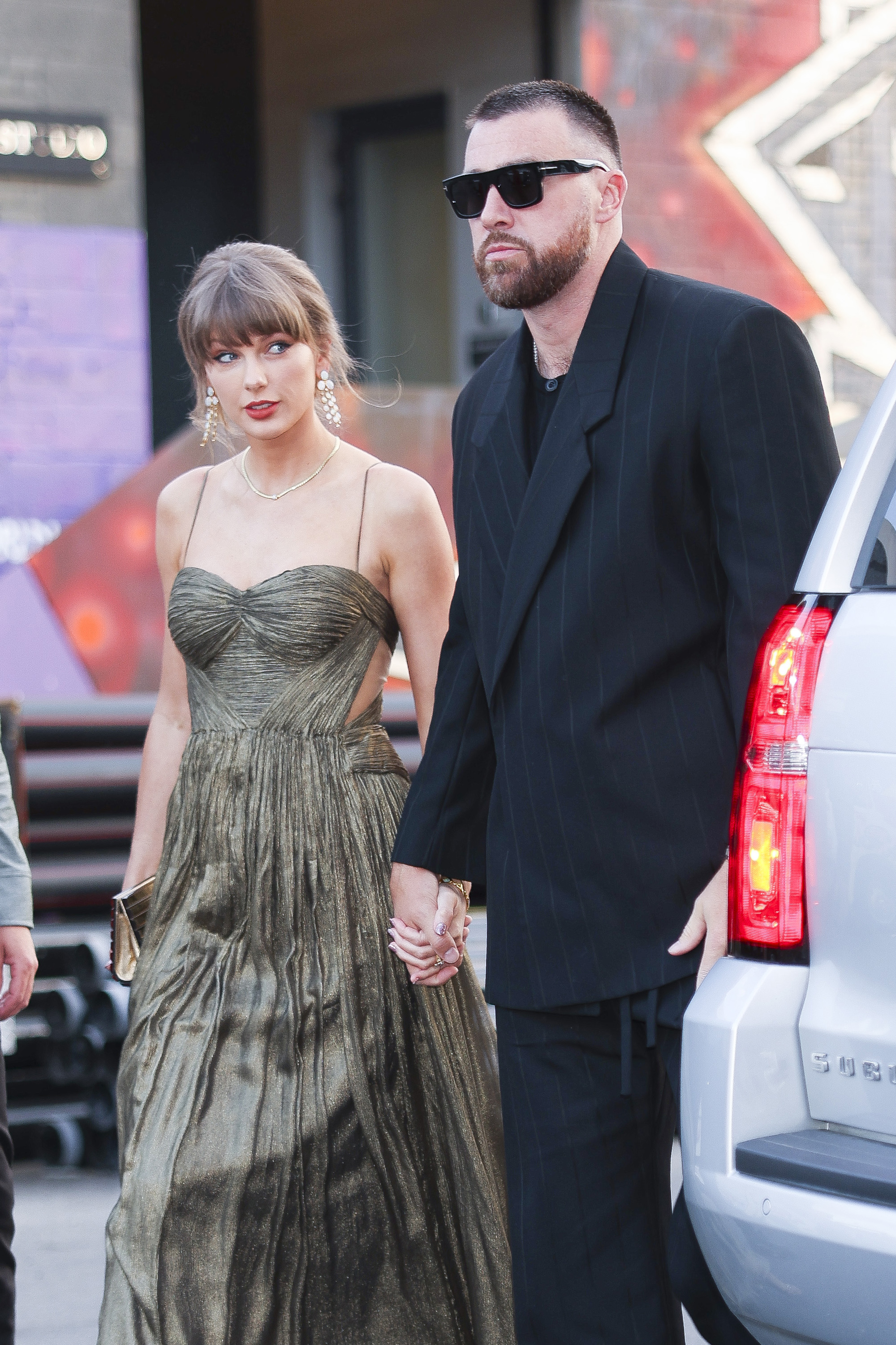 Taylor Swift and Travis Kelce out in Brooklyn on May 16, 2026 in New York City. | Source: Getty Images