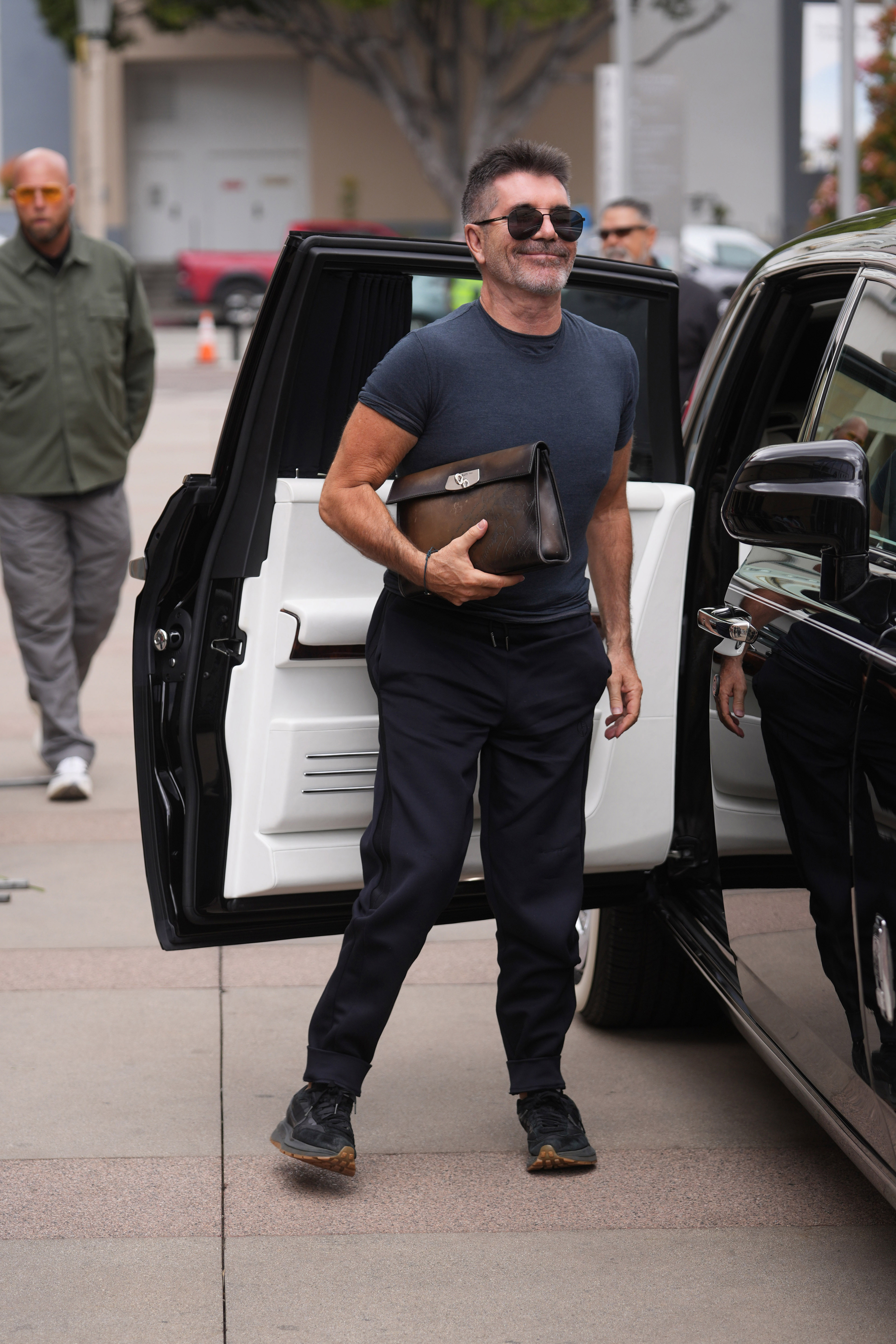 Simon Cowell is seen arriving for a taping of 'America's Got Talent' on March 28, 2025, in Pasadena, California. | Source: Getty Images