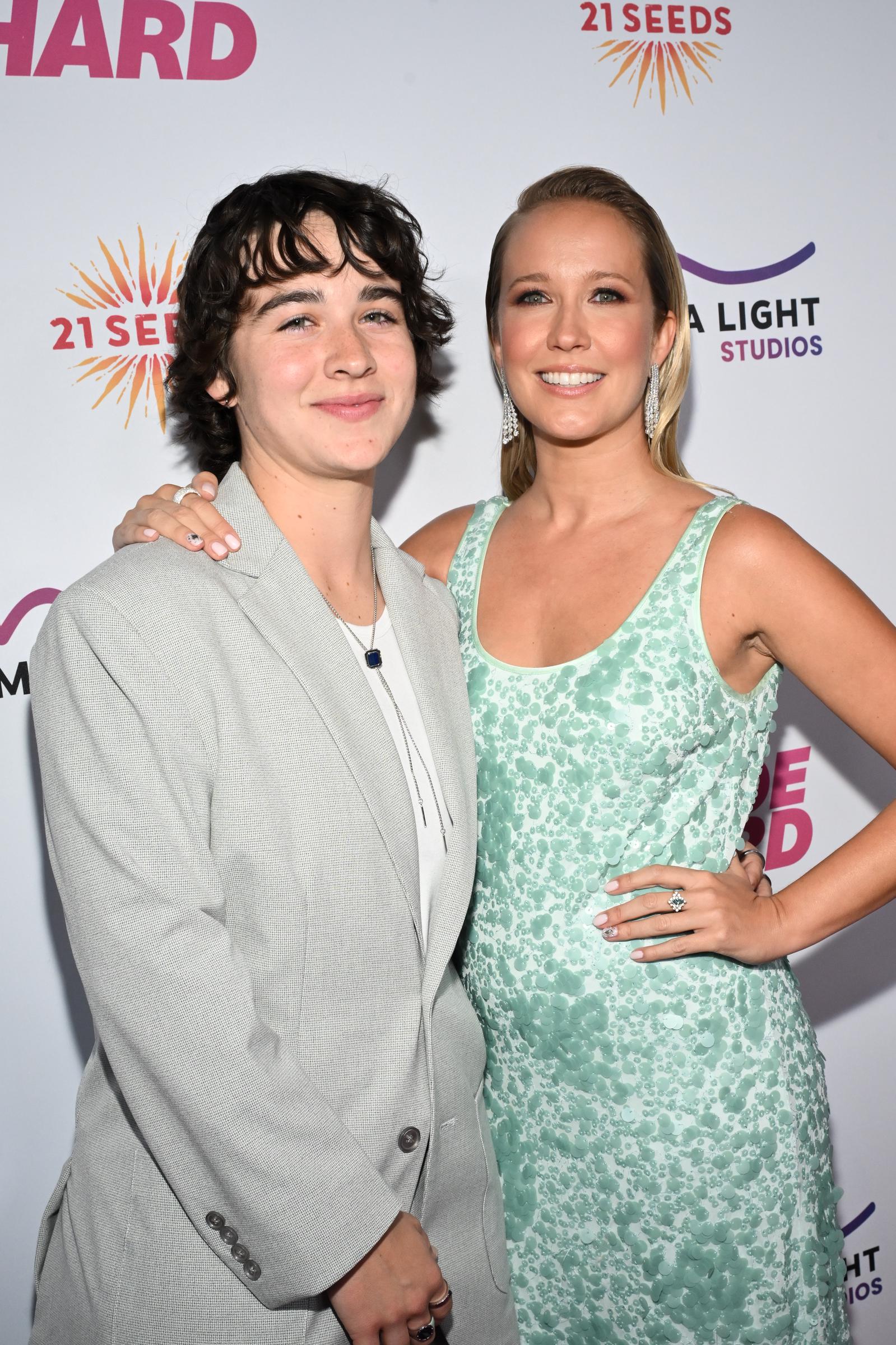 Jade Whipkey and Anna Camp at the "Bride Hard" Los Angeles Premiere held at the DGA Theater on June 18, 2025, in Los Angeles, California. | Source: Getty Images