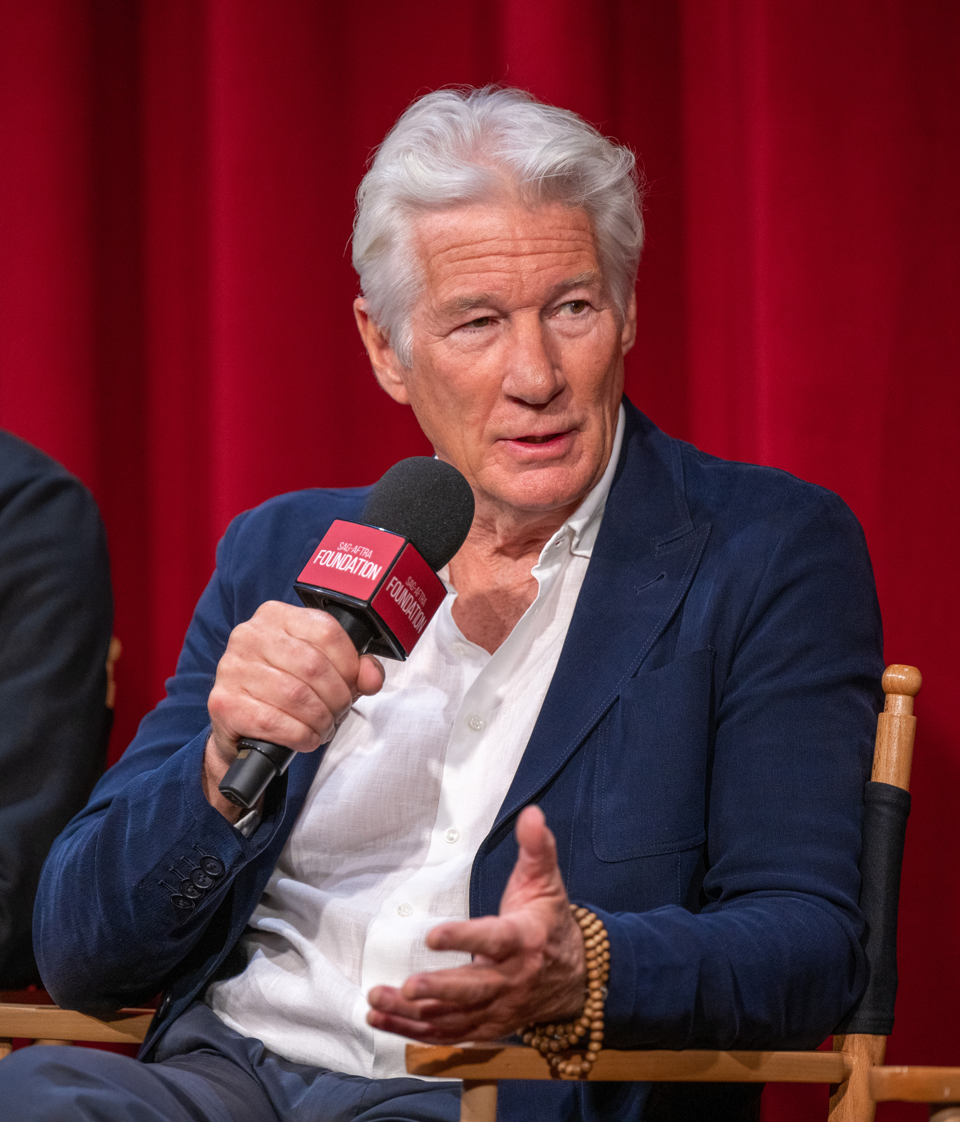 Actor Richard Gere attends the SAG-AFTRA Foundation Conversations Presents "The Agency" event at The Meryl Streep Center for Performing Artists on April 6, 2025, in Los Angeles, California. | Source: Getty Images