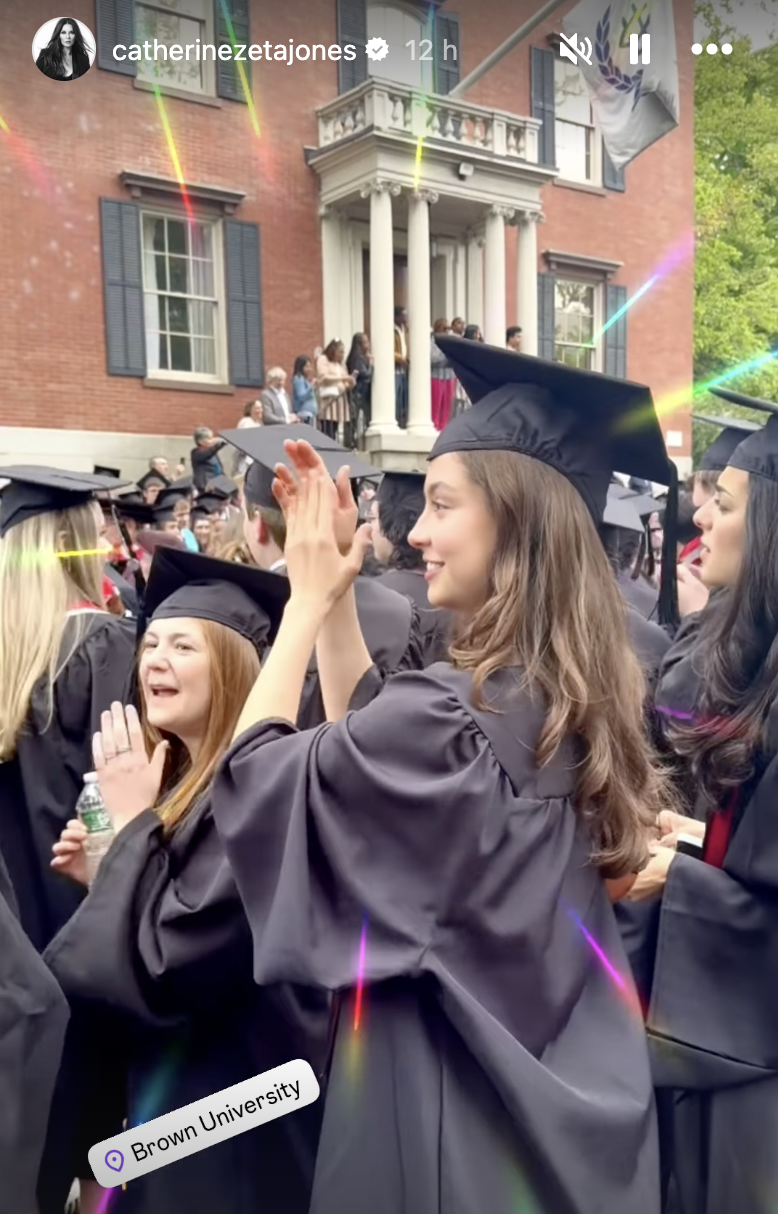 Catherine Zeta-Jones proudly shares a video of daughter Carys during her graduation at Brown University posted on May 25, 2025 | Source: Instagram/catherinezetajones