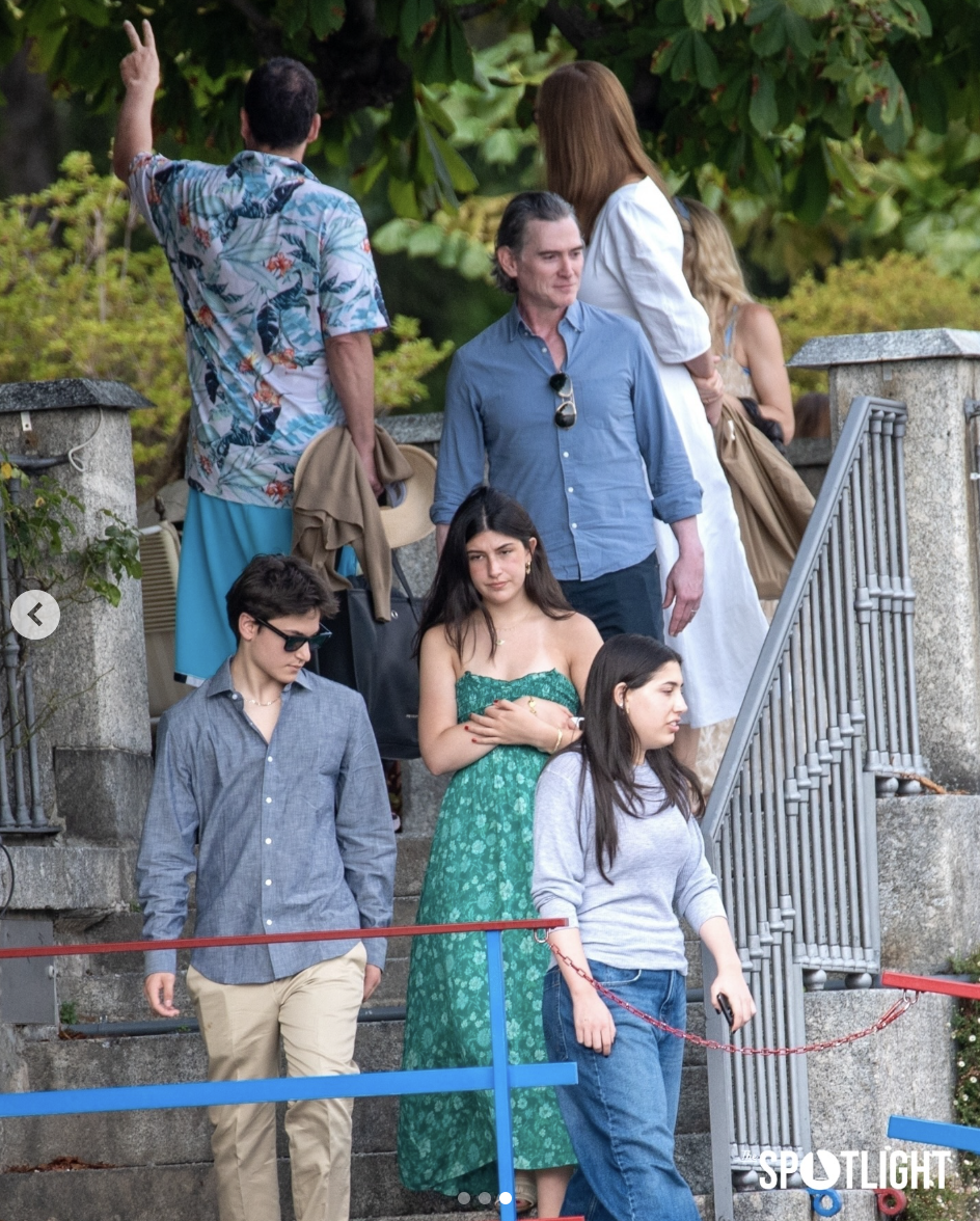 George and Amal Clooney's guests at their Lake Como property, posted on August 27, 2025. | Source: Instagram/thespotlight