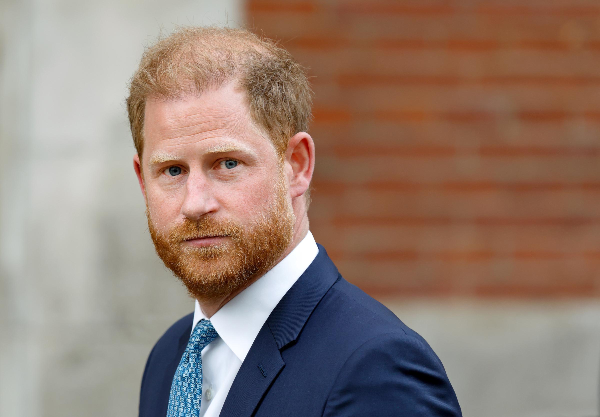Prince Harry, Duke of Sussex (wearing a Household Division regimental tie) attends day 2 of a Court of Appeal hearing regarding his security at the Royal Courts of Justice on April 9, 2025, in London, England. | Source: Getty Images