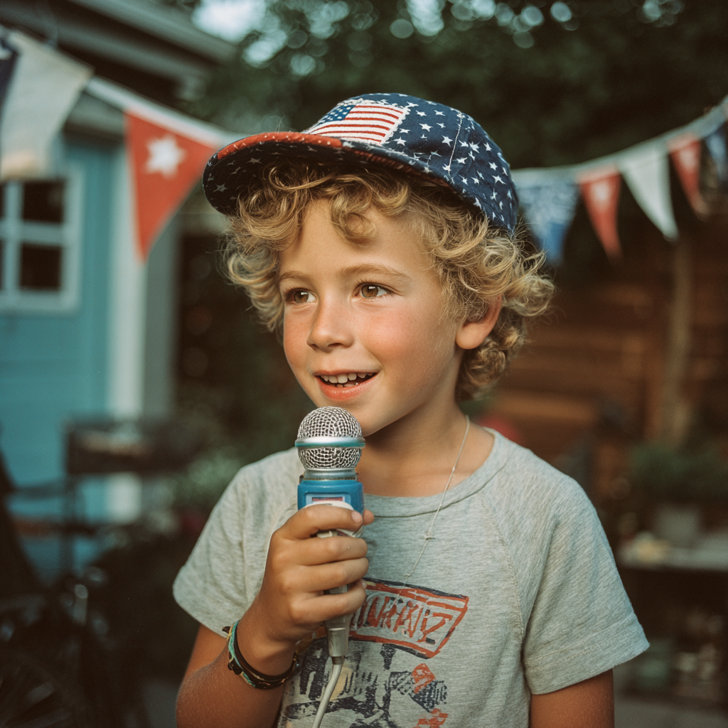 A little boy making an announcement | Source: Midjourney