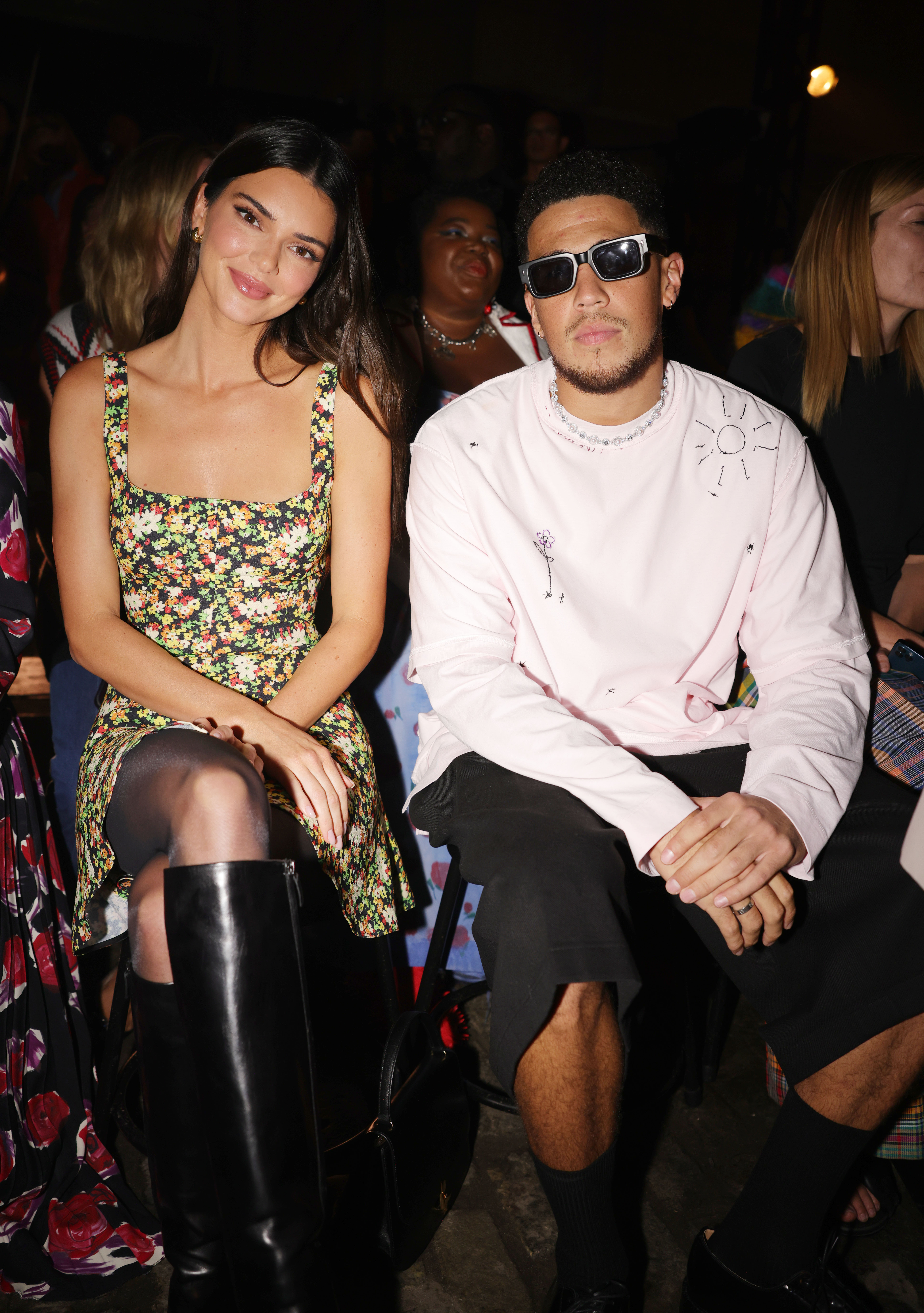 Kendall Jenner and Devin Booker at the Marni Spring 2023 ready to wear runway show front row on September 10, 2022 in Brooklyn, New York. | Source: Getty Images