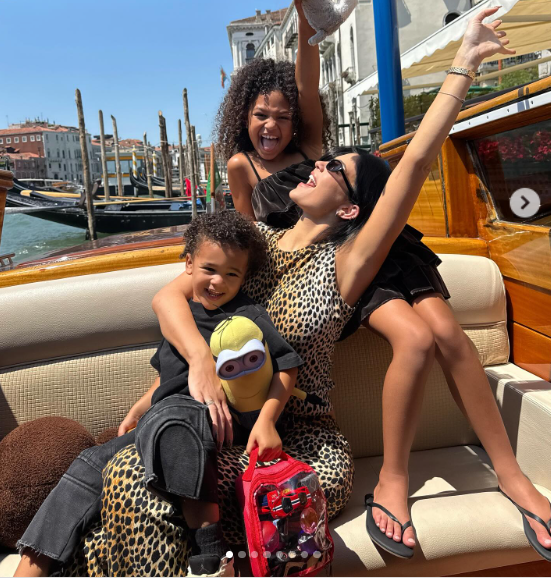 Kylie Jenner and her kids, in a post shared on June 29, 2025. | Source: Instagram/kyliejenner