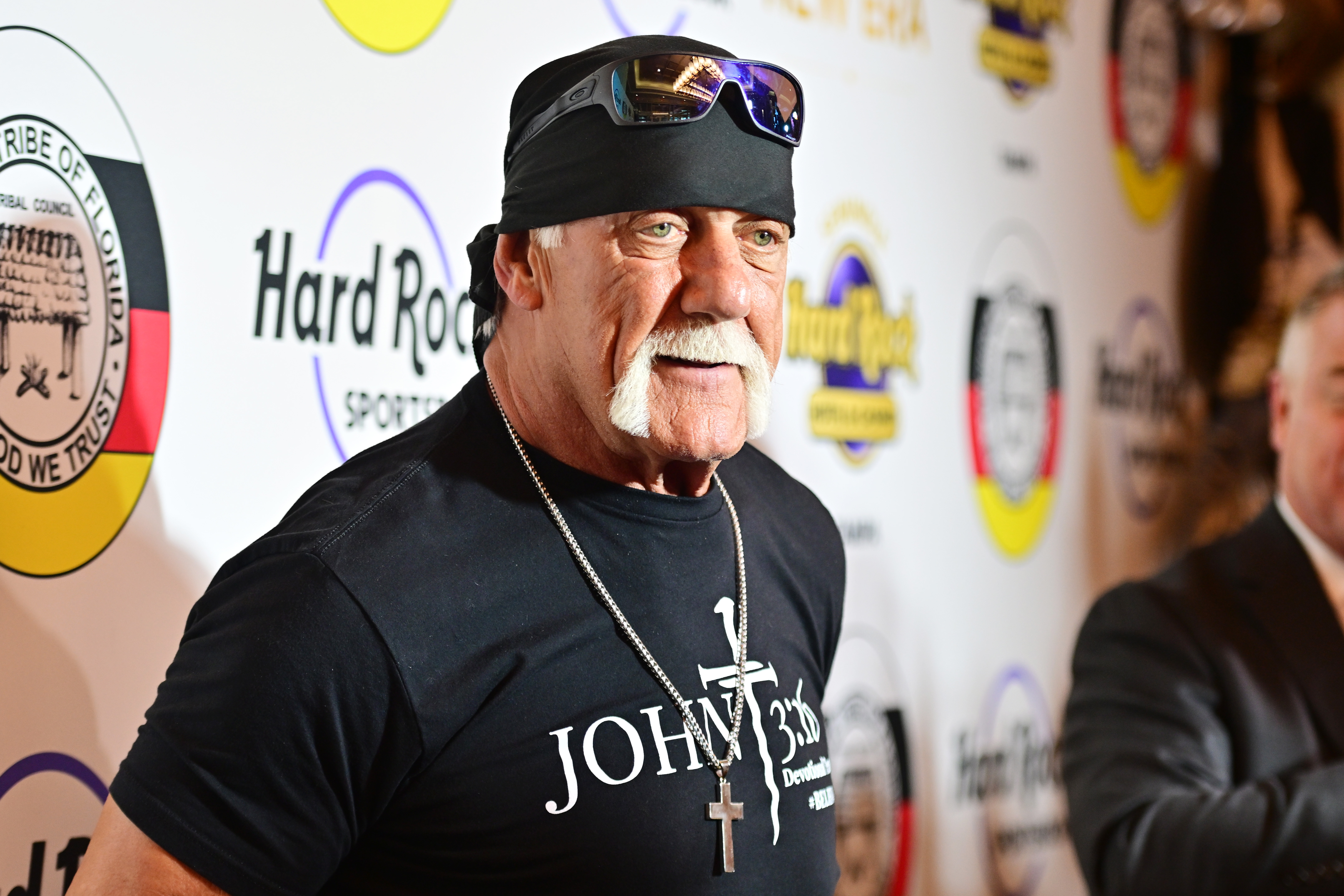 Hulk Hogan attends a New Era In Florida Gaming Event at Seminole Hard Rock Hotel & Casino Tampa on December 8, 2023, in Tampa, Florida. | Source: Getty Images