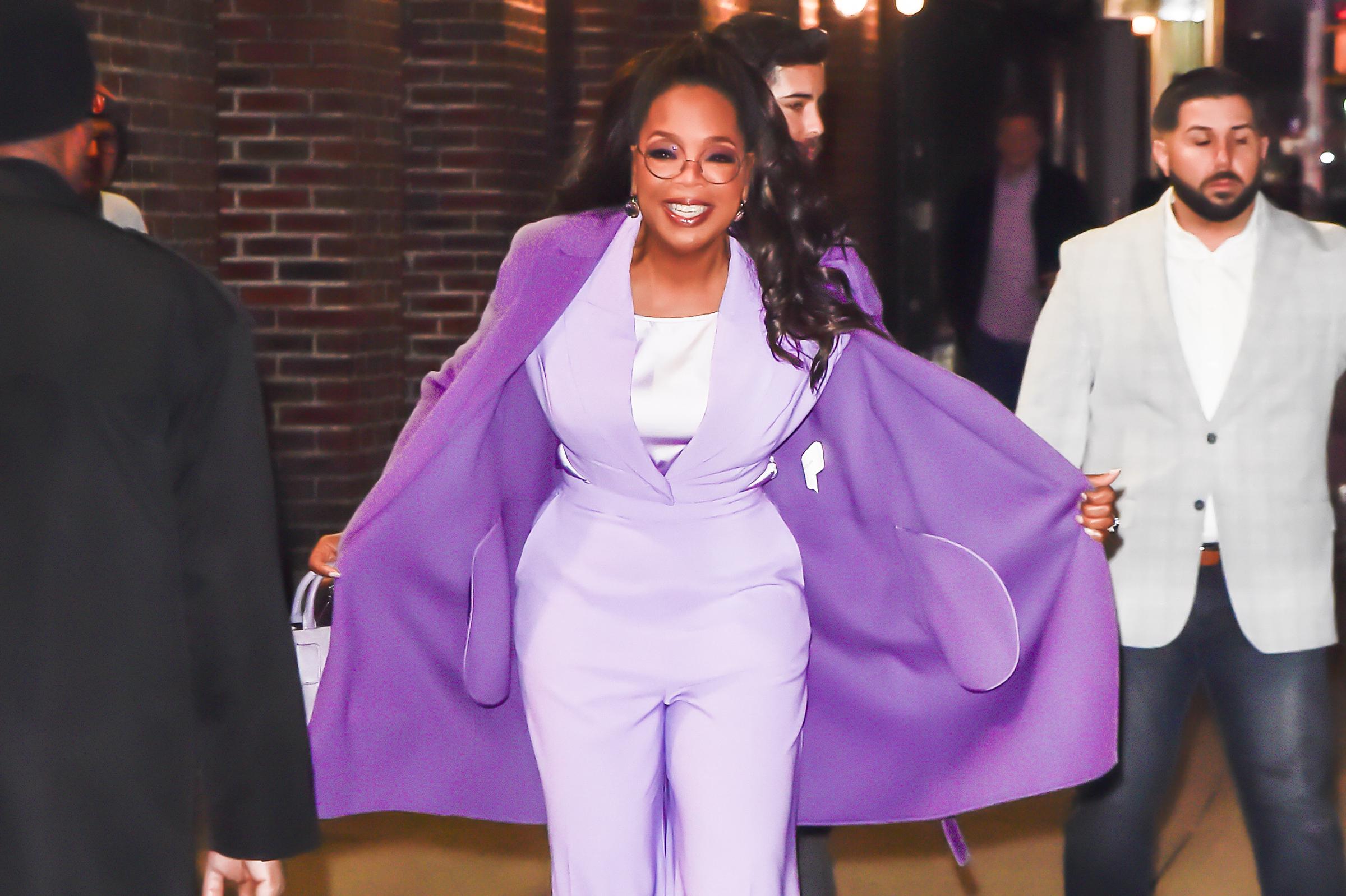Oprah Winfrey as seen on December 14, 2023 in New York City | Source: Getty Images