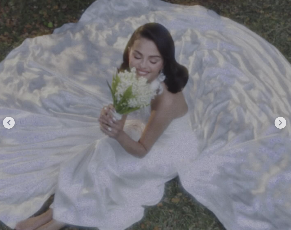 Selena Gomez wore a custom Ralph Lauren gown on her wedding day on September 27, 2025. | Source: Instagram/selenagomez