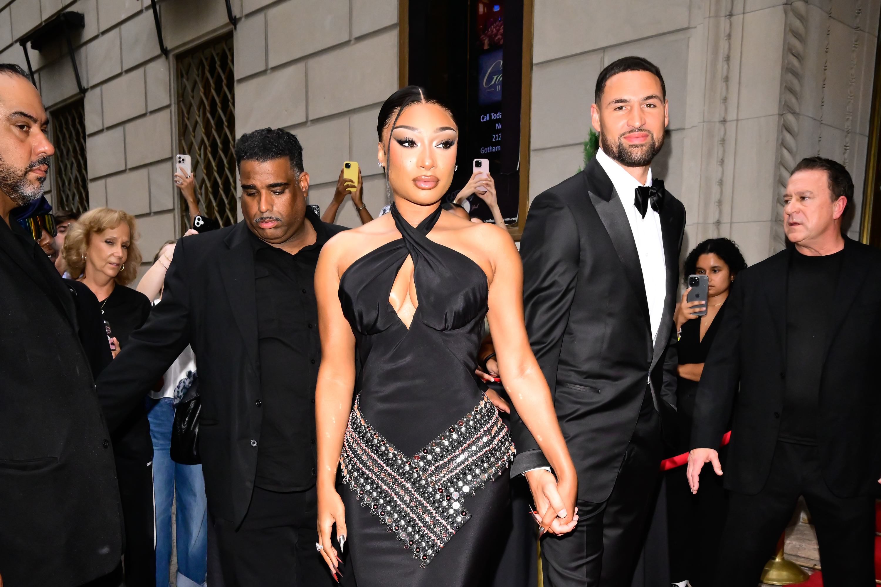 Megan Thee Stallion and Klay Thompson seen on July 16, 2025, in New York. | Source: Getty Images