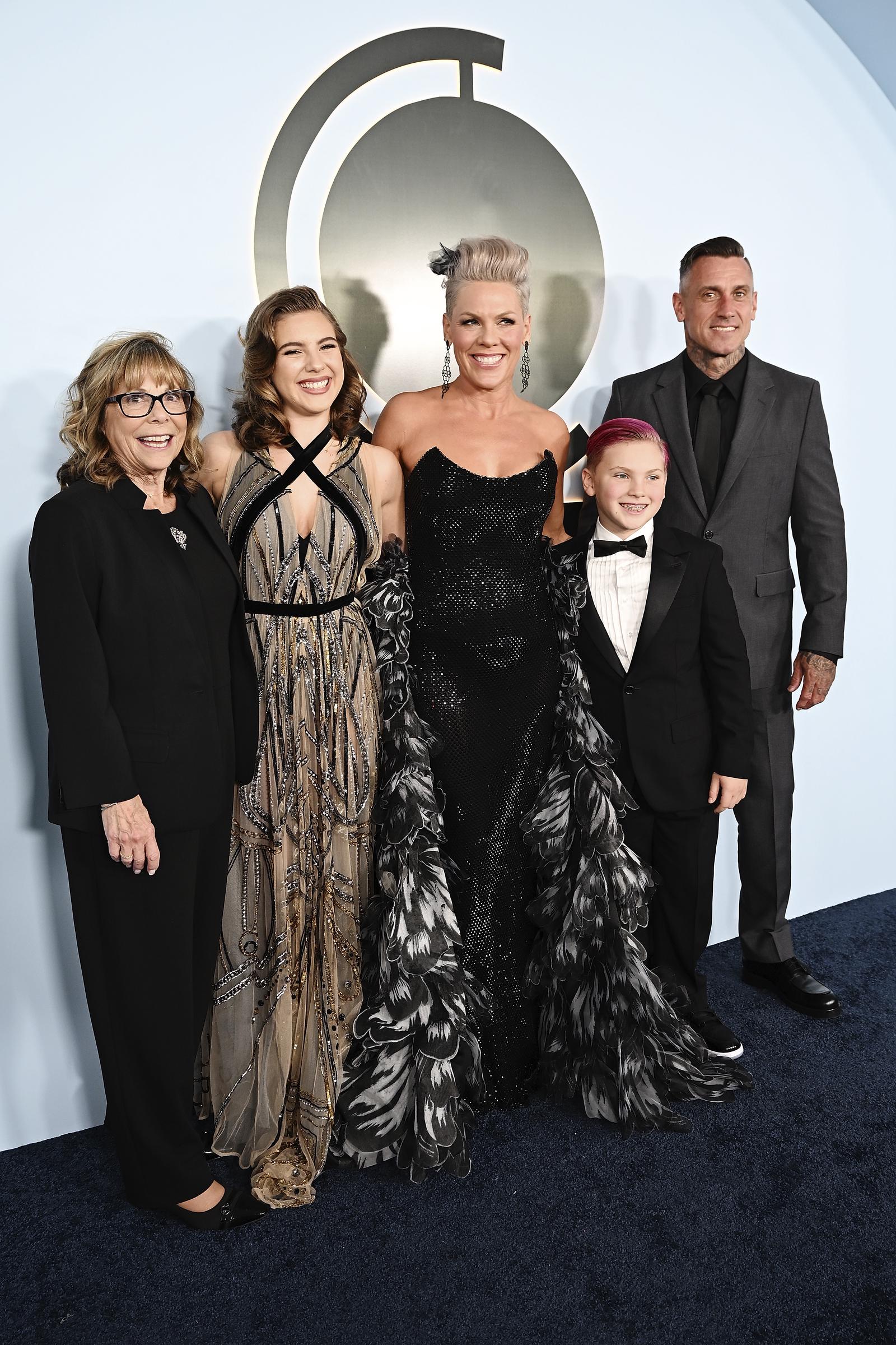 Judith Moore, P!NK, Jameson Hart, Willow Hart and Carey Hart attend The 79th Annual Tony Awards at Radio City Music Hall on June 7, 2026 in New York City. | Source: Getty Images