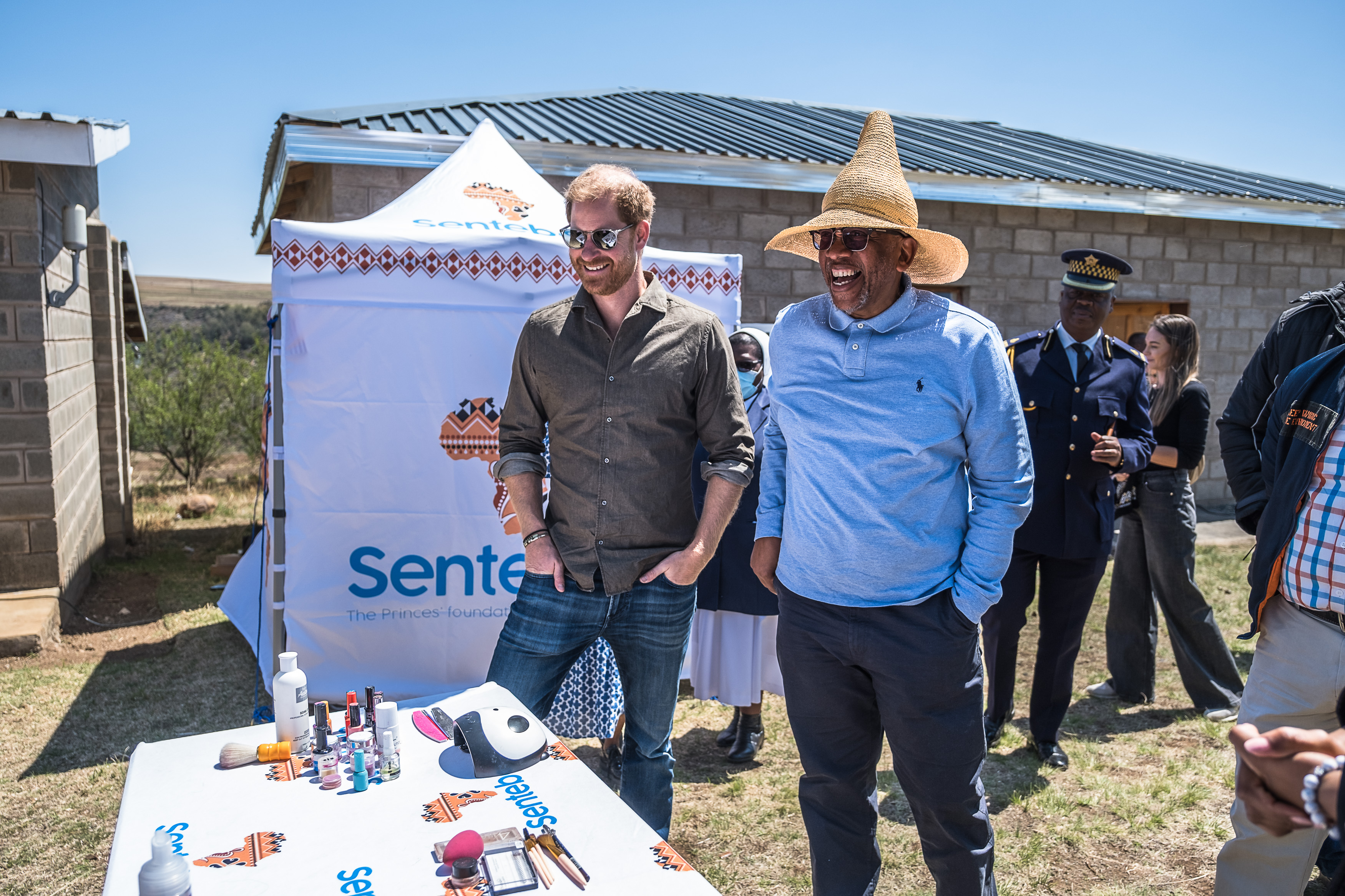 Prince Harry, Duke of Sussex and Prince Seeiso of Lesotho on October 2, 2024 in Leribe, Lesotho. | Source: Getty Images