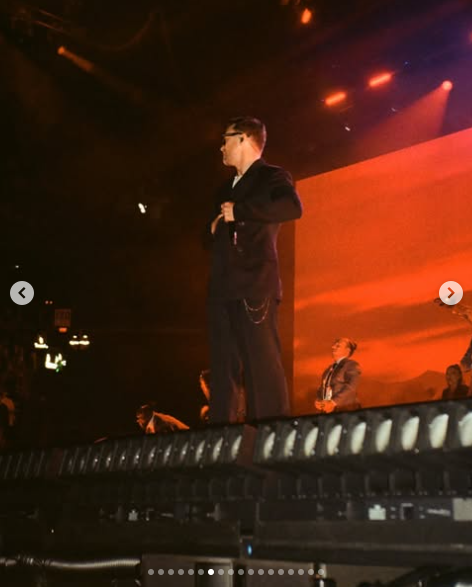 Singer Justin Timberlake performing onstage from a post dated July 31, 2025 | Source: Instagram/justintimberlake