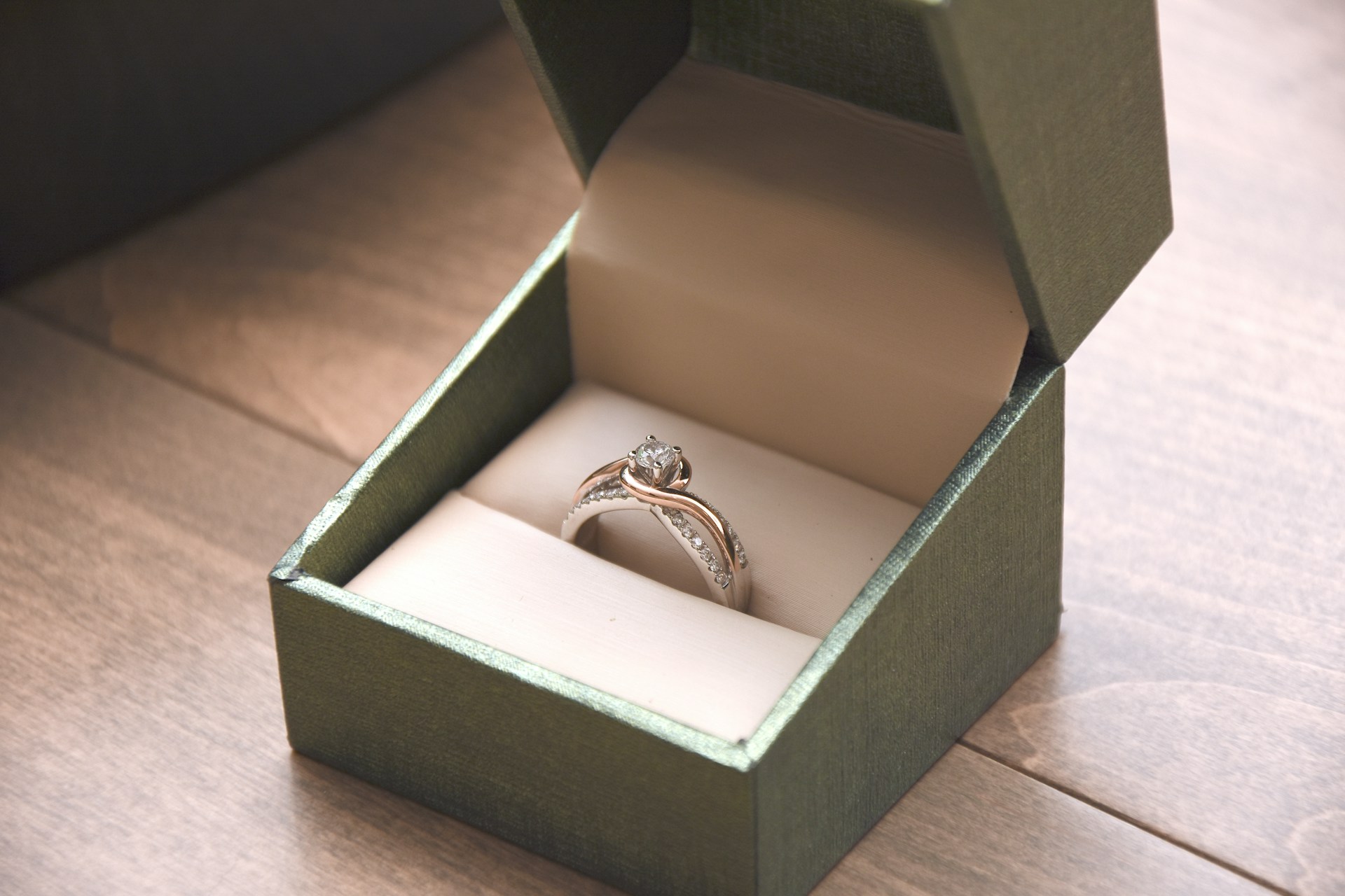 A diamond ring in a box | Source: Unsplash