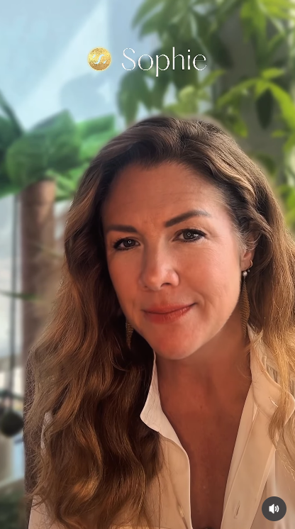 A screengrab from Sophie Grégoire Trudeau's video, dated October 13, 2025. | Source: Instagram/sophiegregoiretrudeau