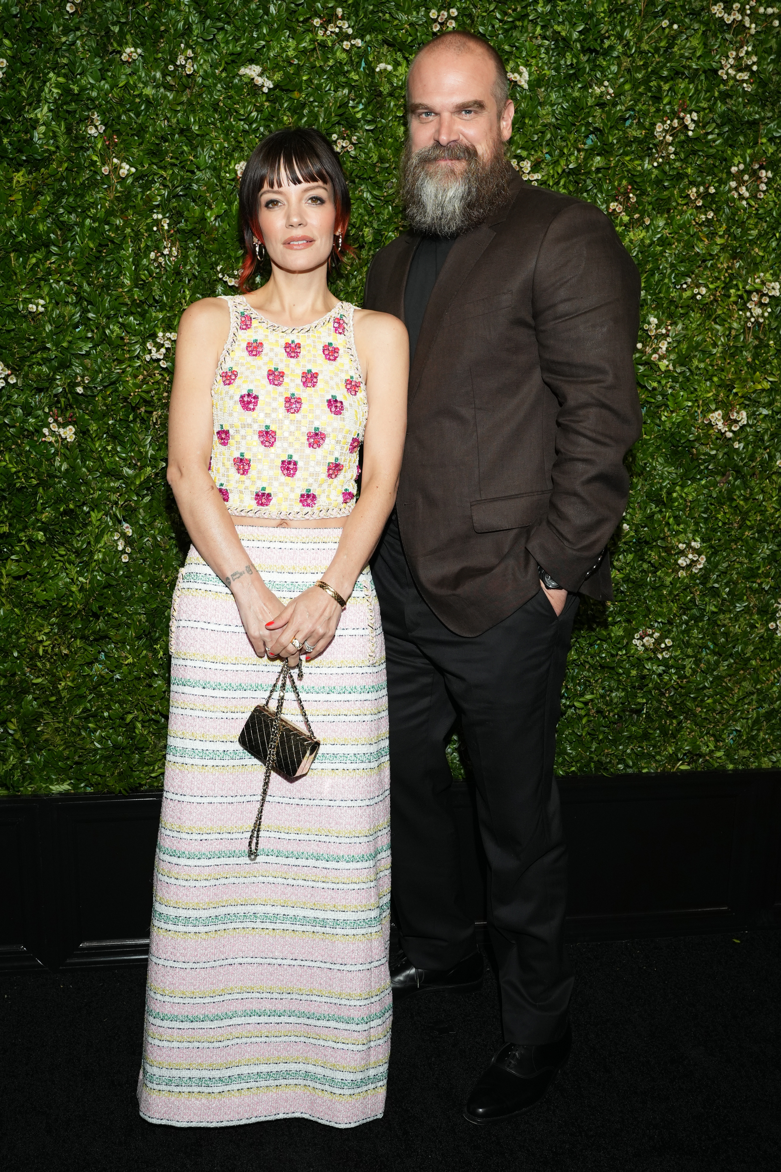 Lily Allen and David Harbour attend the CHANEL Tribeca Festival Artists Dinner at The Odeon on June 10, 2024 in New York City. | Source: Getty Images