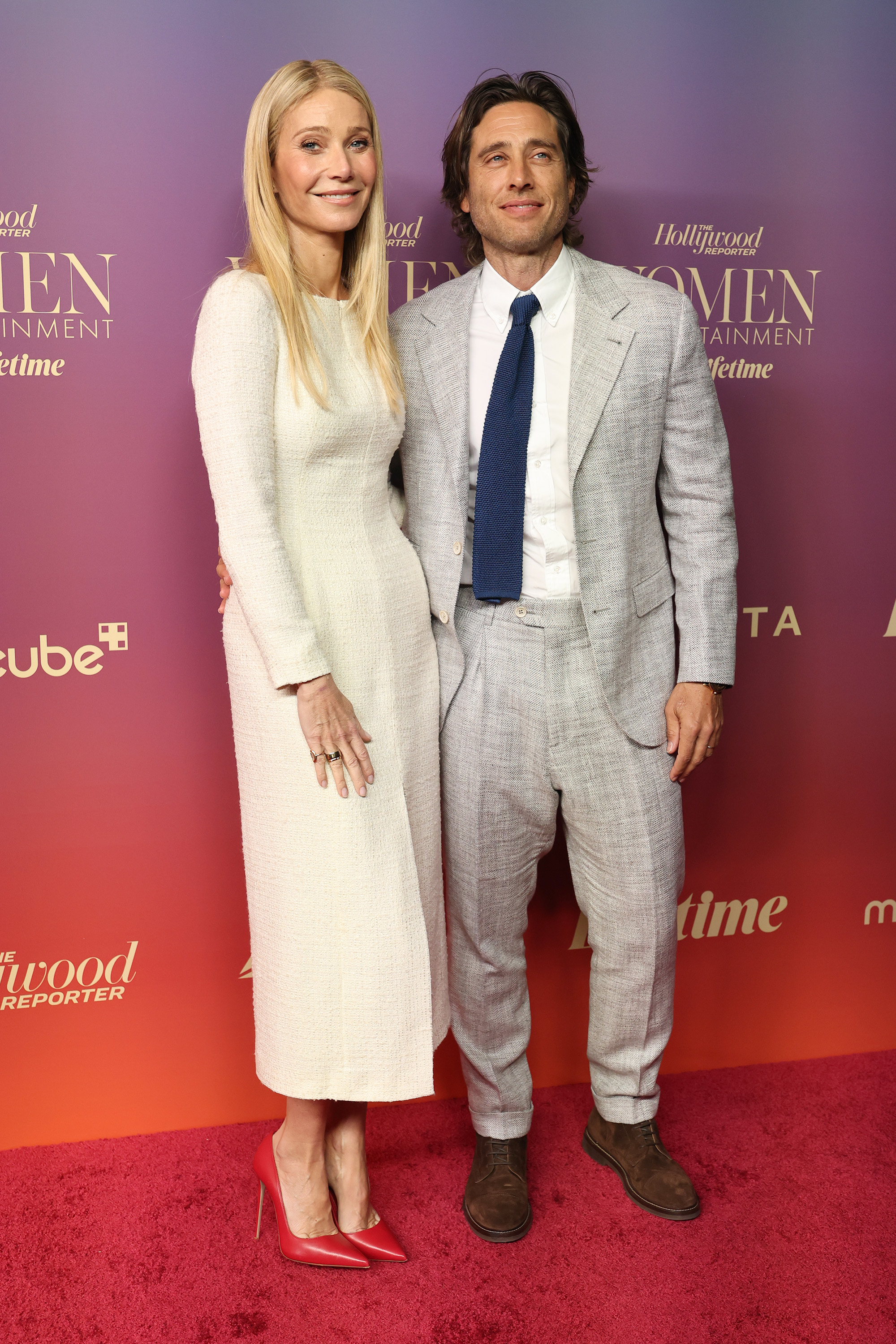 Gwyneth Paltrow and Brad Falchuk attend The Hollywood Reporter's Annual Women in Entertainment Gala at The Beverly Hills Hotel on December 3, 2025 in California. | Source: Getty Images