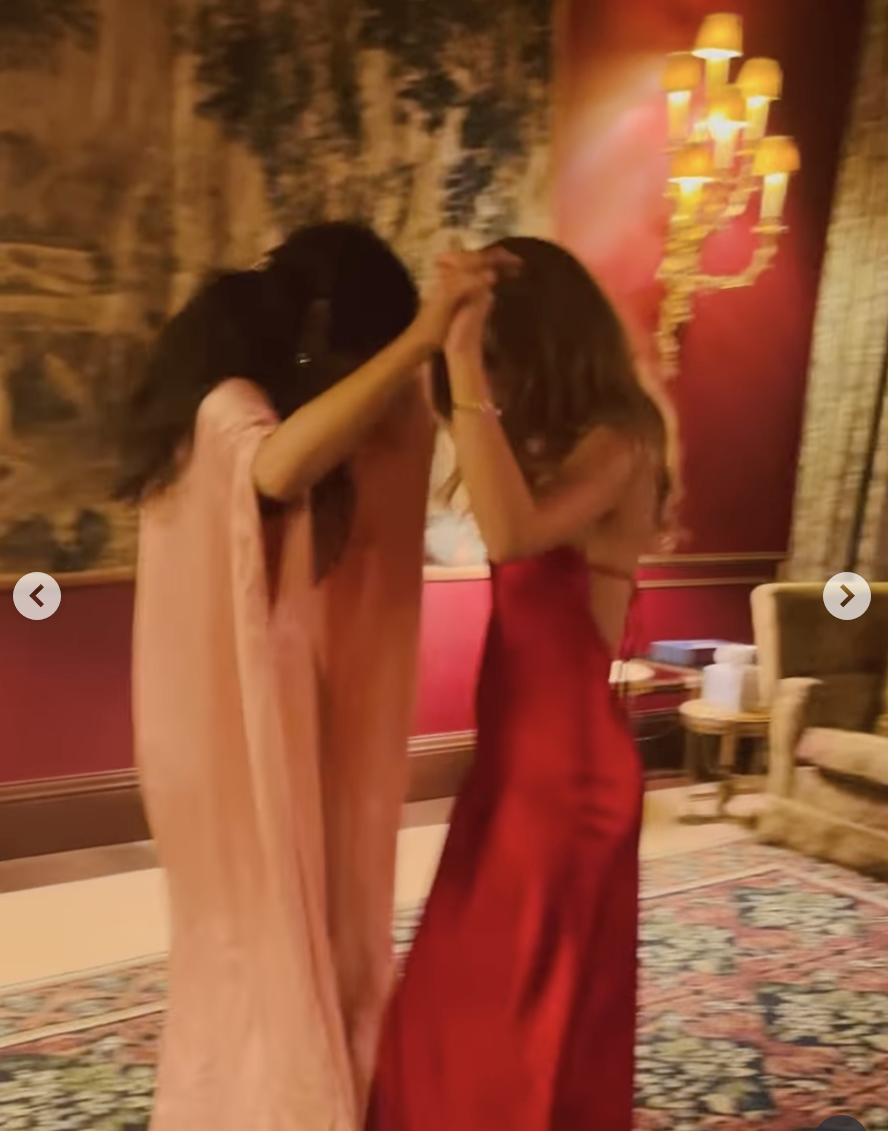Salma Hayek dancing with her daughter, Valentina, posted on September 23, 2025. | Source: Instagram/salmahayek