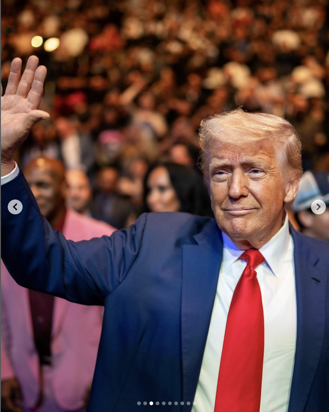 President Donald Trump at the UFC 316 event in Newark, New Jersey on June 7, 2025 | Source: Instagram/potus