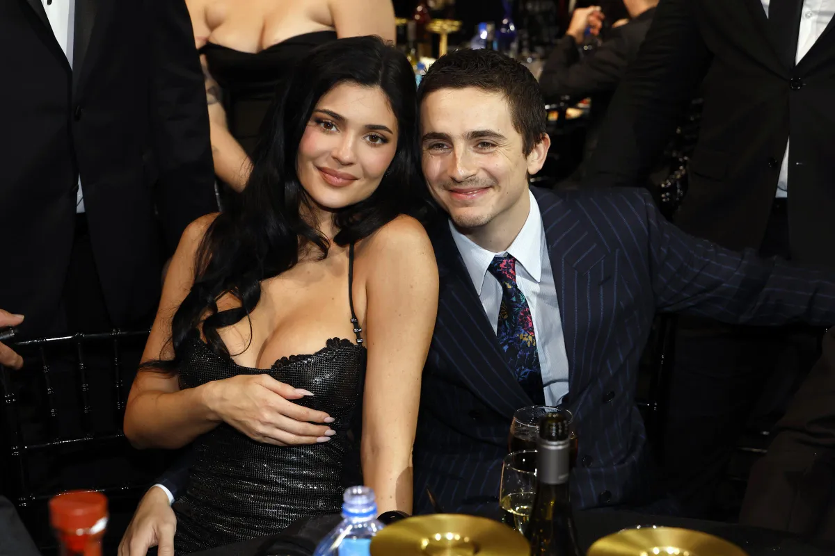 Kylie Jenner and Timothée Chalamet attend the 31st Annual Critics Choice Awards at Barker Hangar on January 04, 2026 in Santa Monica, California. | Source: Getty Images