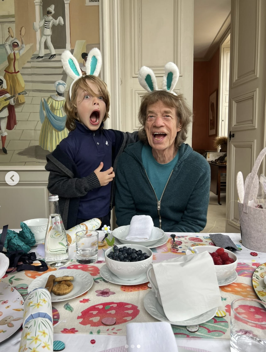 Mick Jagger and Deveraux Jagger, posted on July 26, 2025 | Source: Instagram/melhamrick