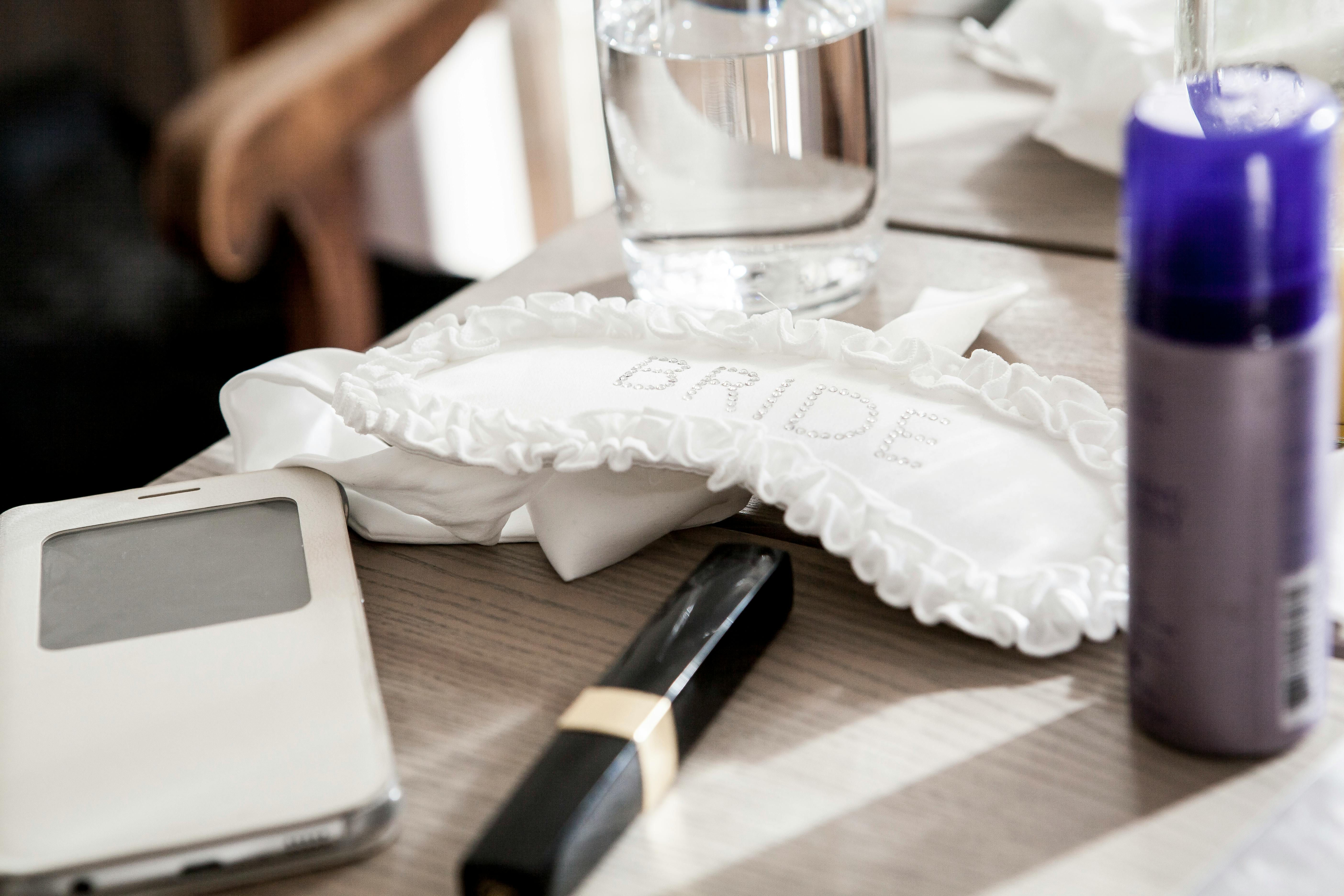 A bride's lipstick on a counter | Source: Pexels