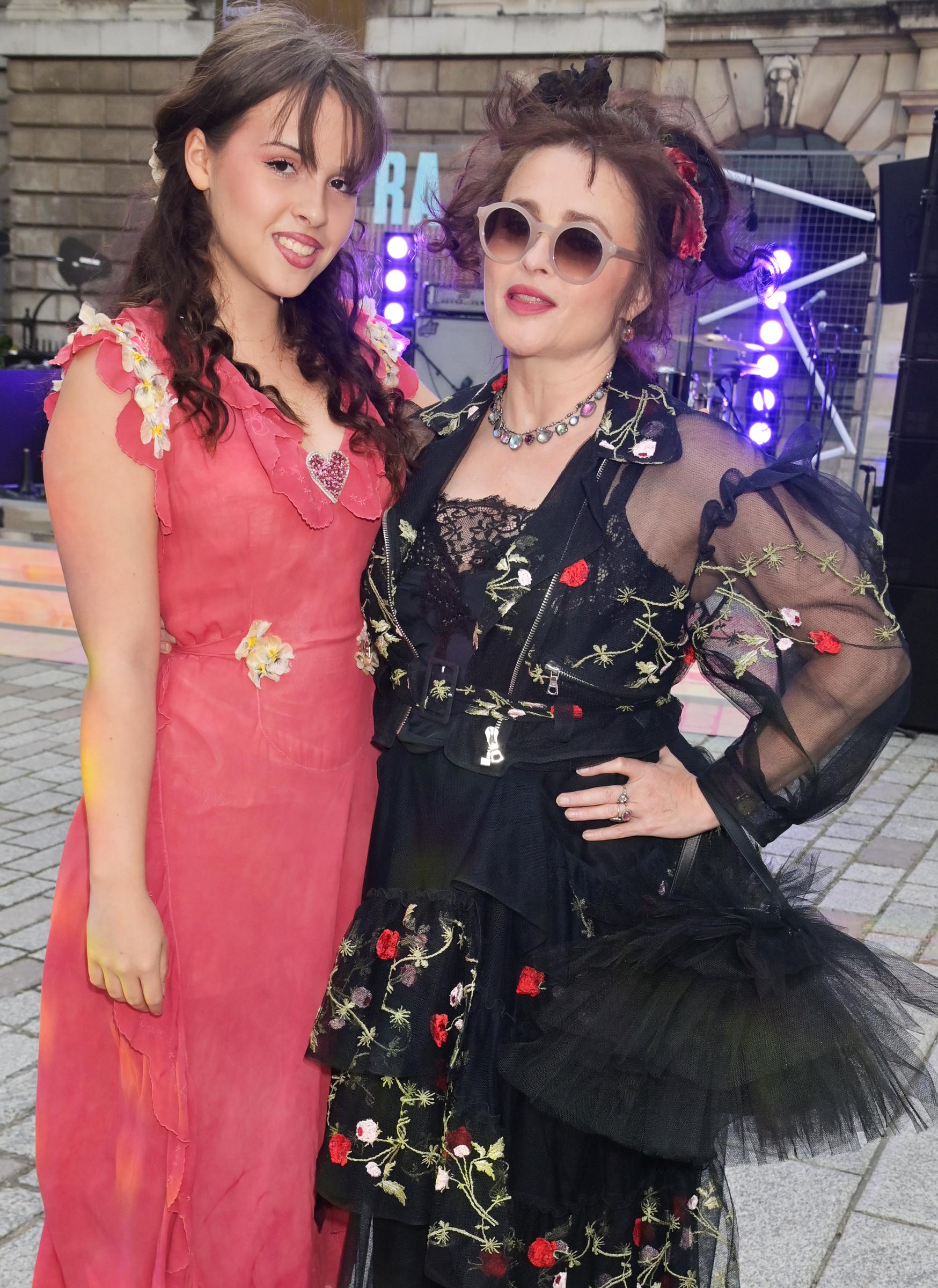 Nell Burton and Helena Bonham Carter attend the Royal Academy Of Arts Summer Exhibition Preview Party 2025 on June 11, 2025 in London, England | Source: Getty Images