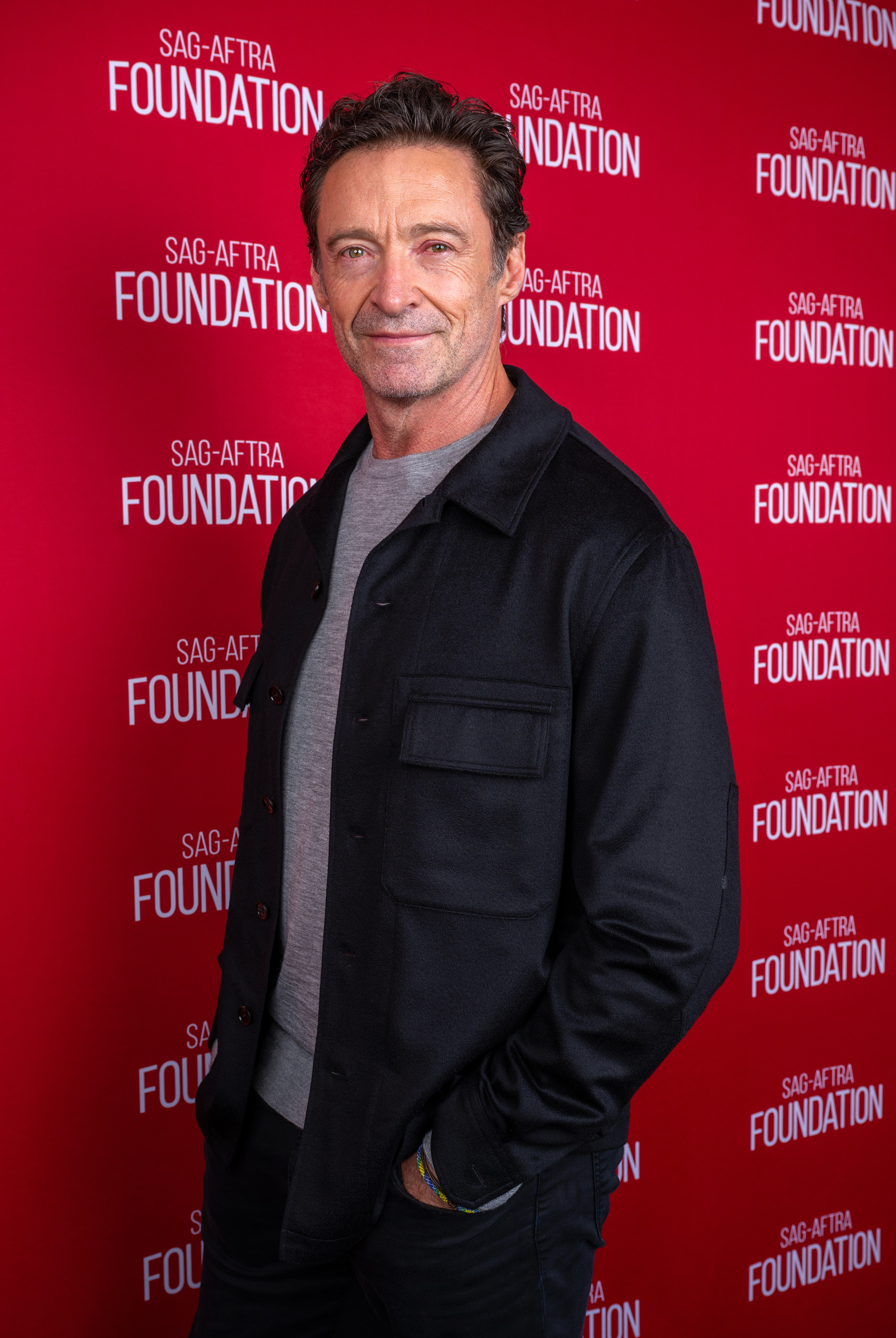 Hugh Jackman attends the SAG-AFTRA Foundation Conversations Presents "Song Sung Blue" event at The Meryl Streep Center for Performing Artists on November 15, 2025 in Los Angeles, California. | Source: Getty Images