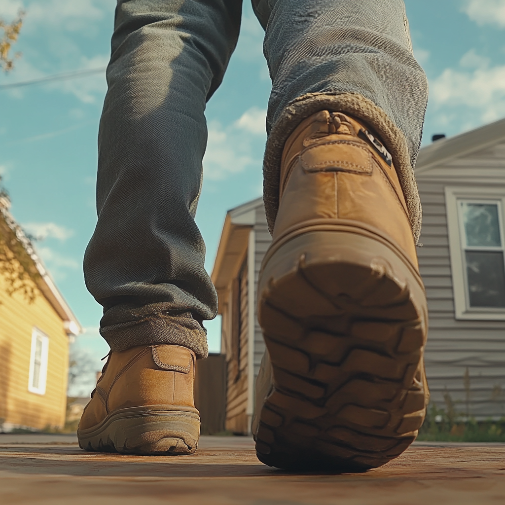 A close-up shot of a man walking away | Source: Midjourney