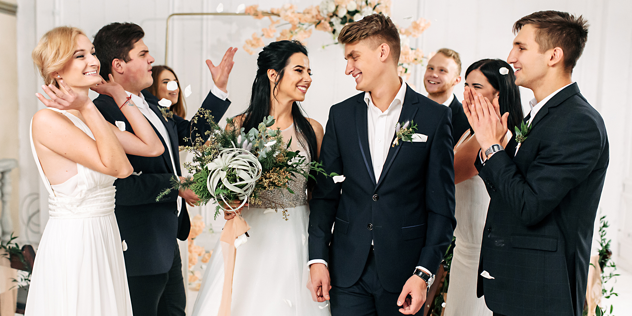 A couple on their wedding day | Source: Shutterstock