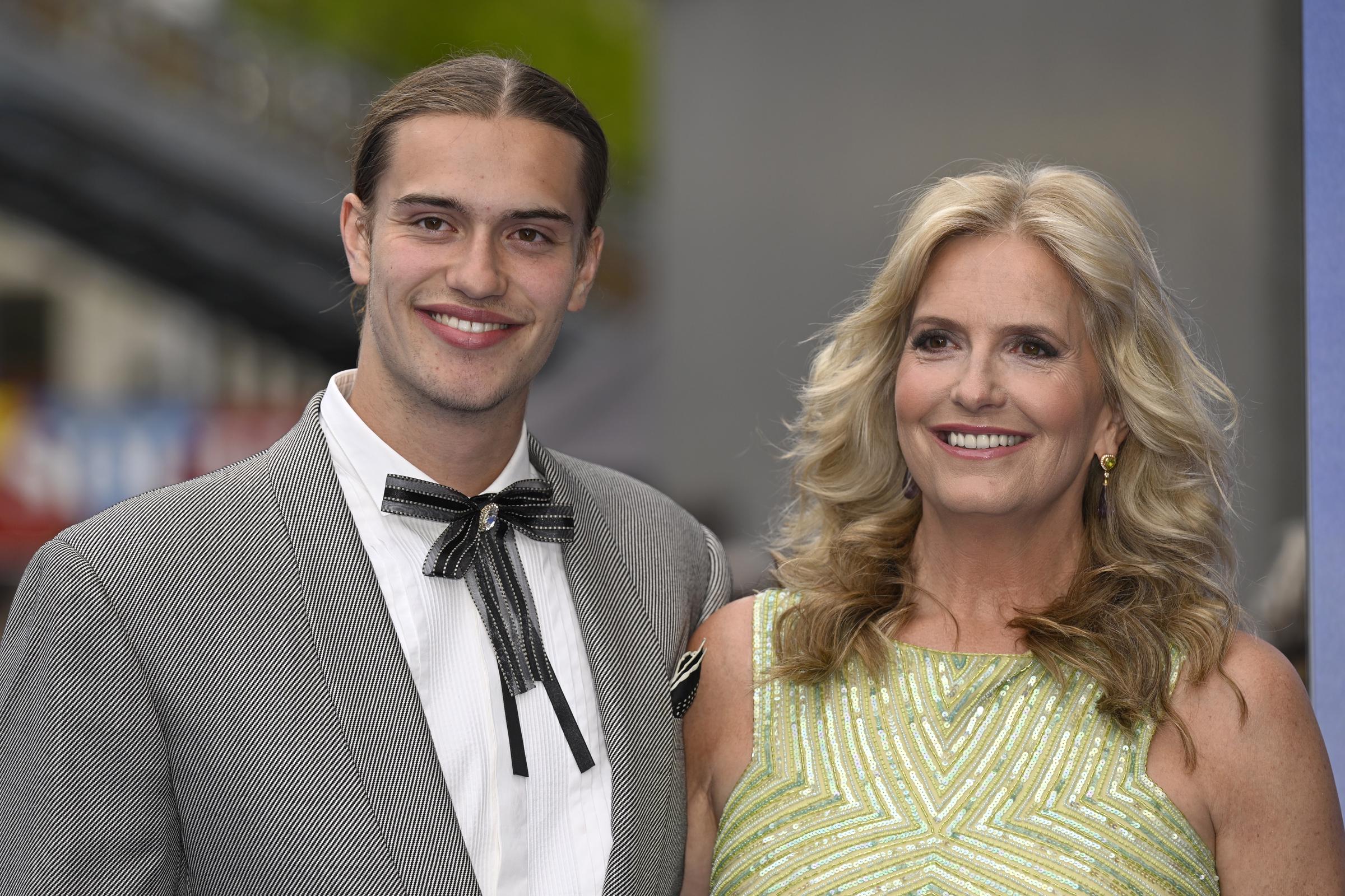 Alastair Stewart and Penny Lancaster attend the world premiere of "Ocean With David Attenborough," 2025 | Source: Getty Images