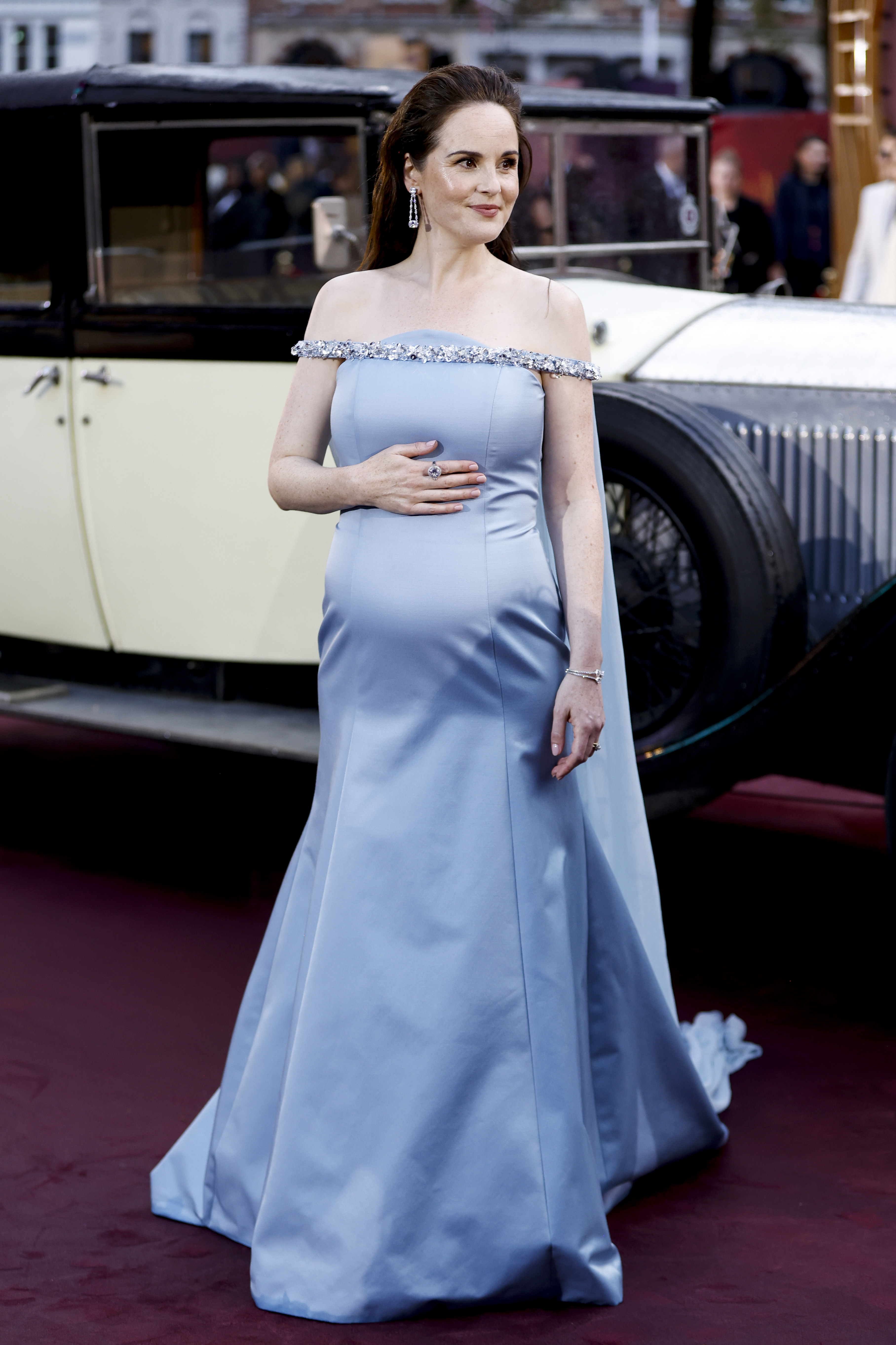 Michelle Dockery attends the "Downtown Abbey: The Grand Finale" world premiere at Odeon Luxe Leicester Square on September 03, 2025. | Source: Getty Images