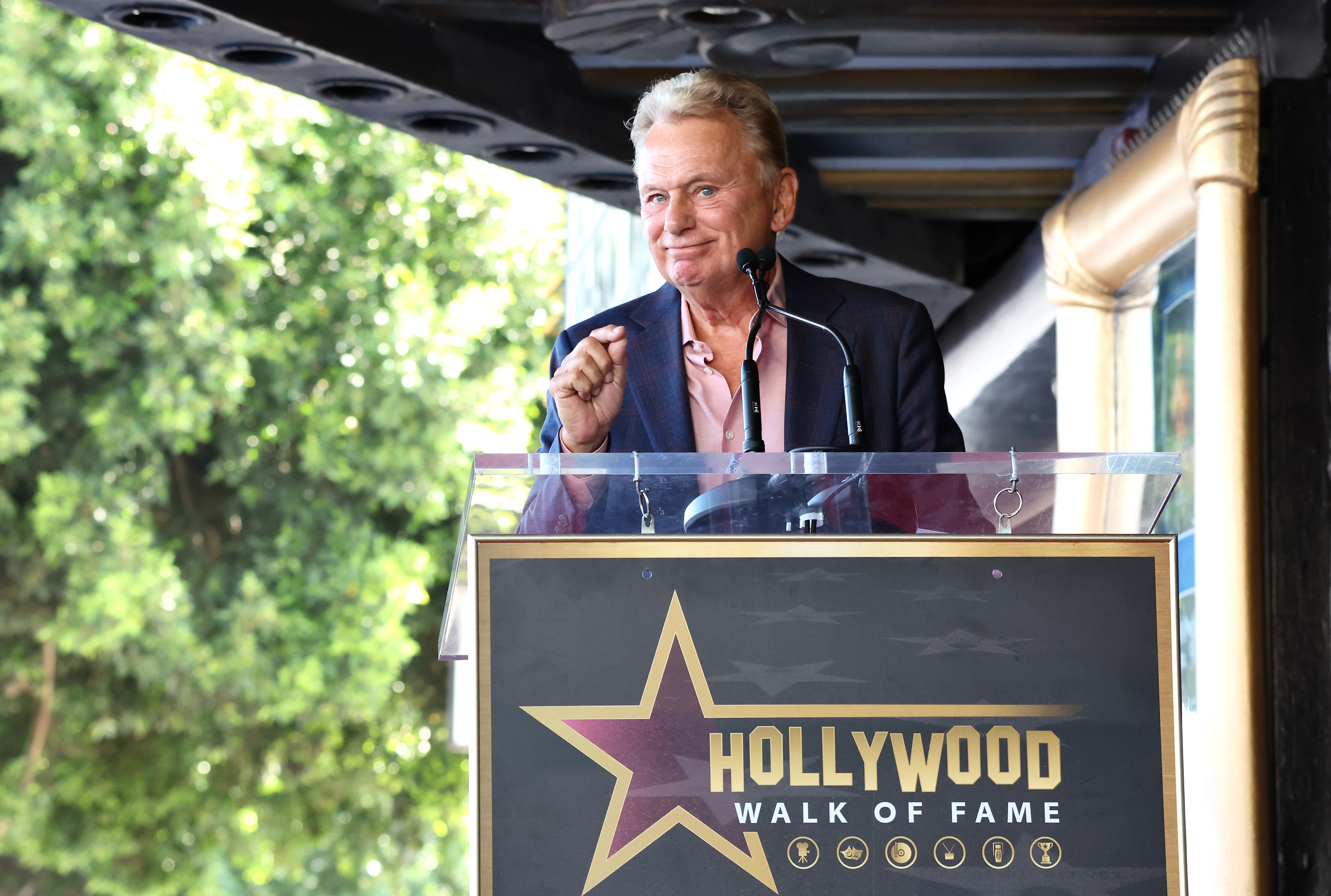 Pat Sajak speaks at the Hollywood Walk Of Fame Star ceremony honoring Air Supply on October 8, 2026 in Hollywood, California | Source: Getty Images