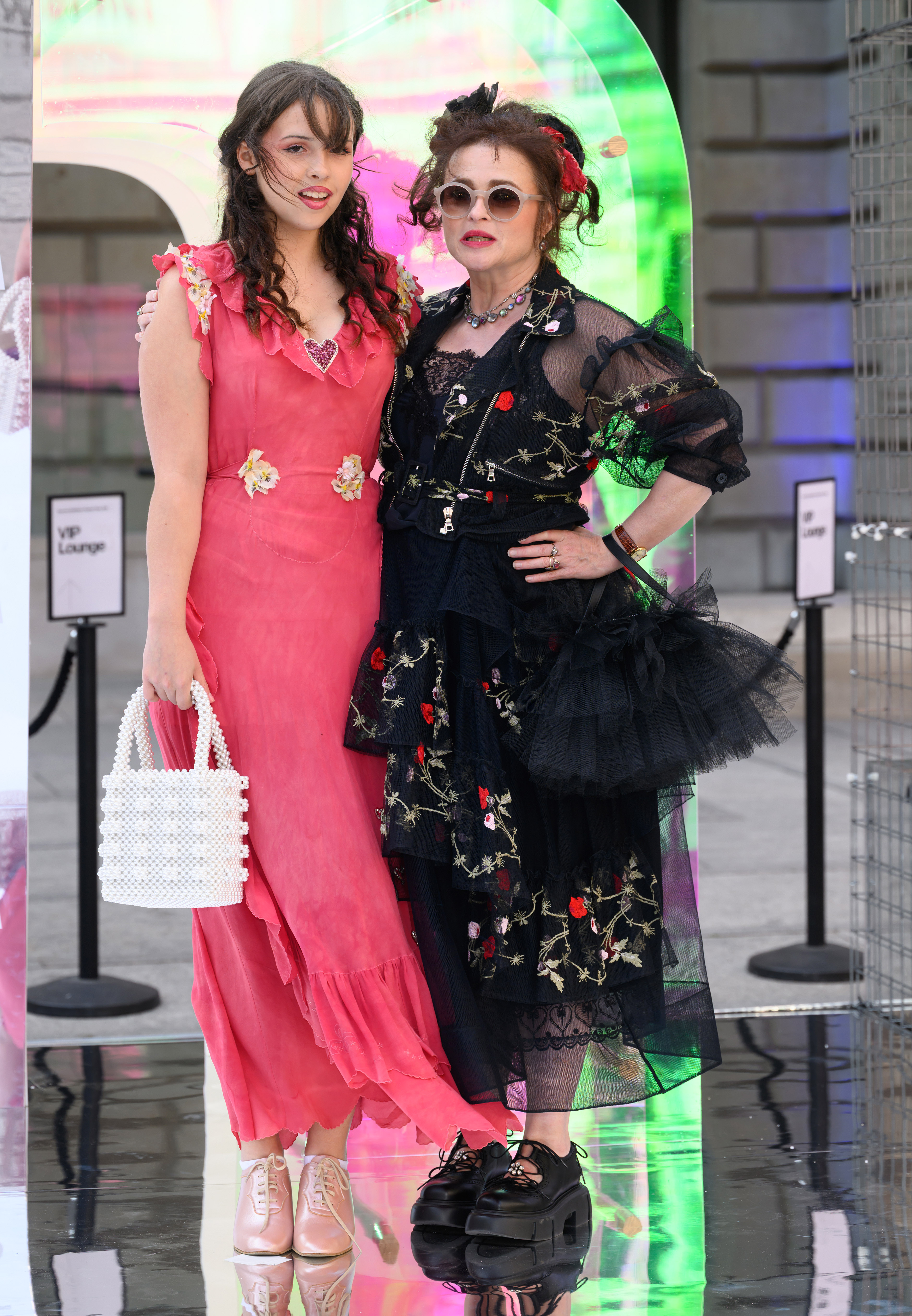 Nell Burton and Helena Bonham Carter attend the Royal Academy Summer Exhibition Preview Party 2025 at Burlington House on June 11, 2025 in London, England | Source: Getty Images