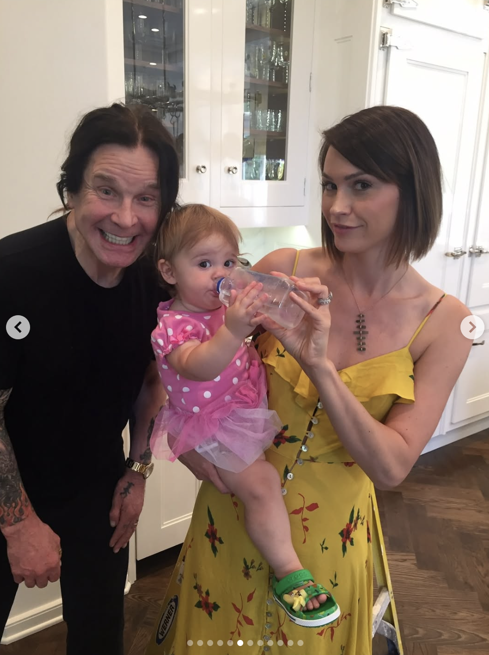 Ozzy Osbourne, Lisa Stelly, and her daughter, posted on July 25, 2025 | Source: Instagram/lisastelly