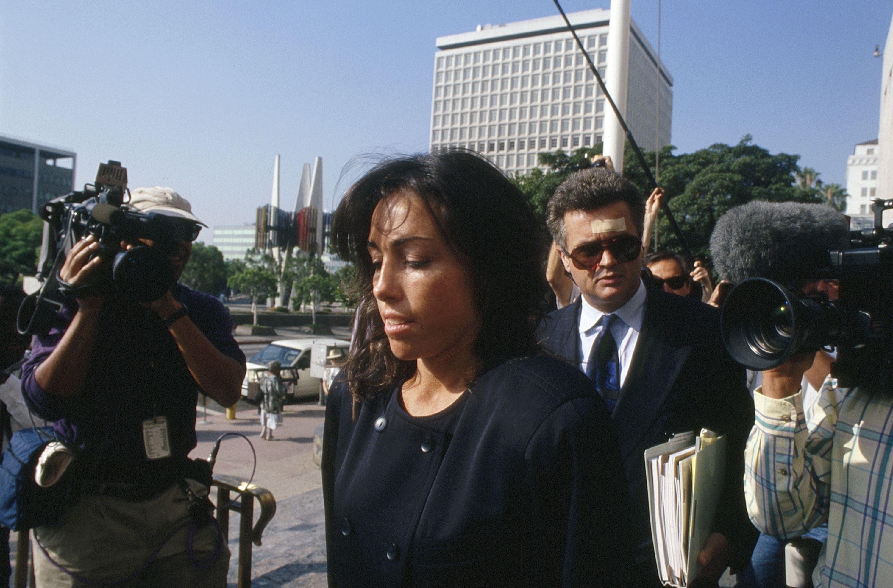 Heidi Fleiss arrives at the Los Angeles Federal Courthouse on federal charges on June 30, 1995, in Los Angeles, California. | Source: Getty Images
